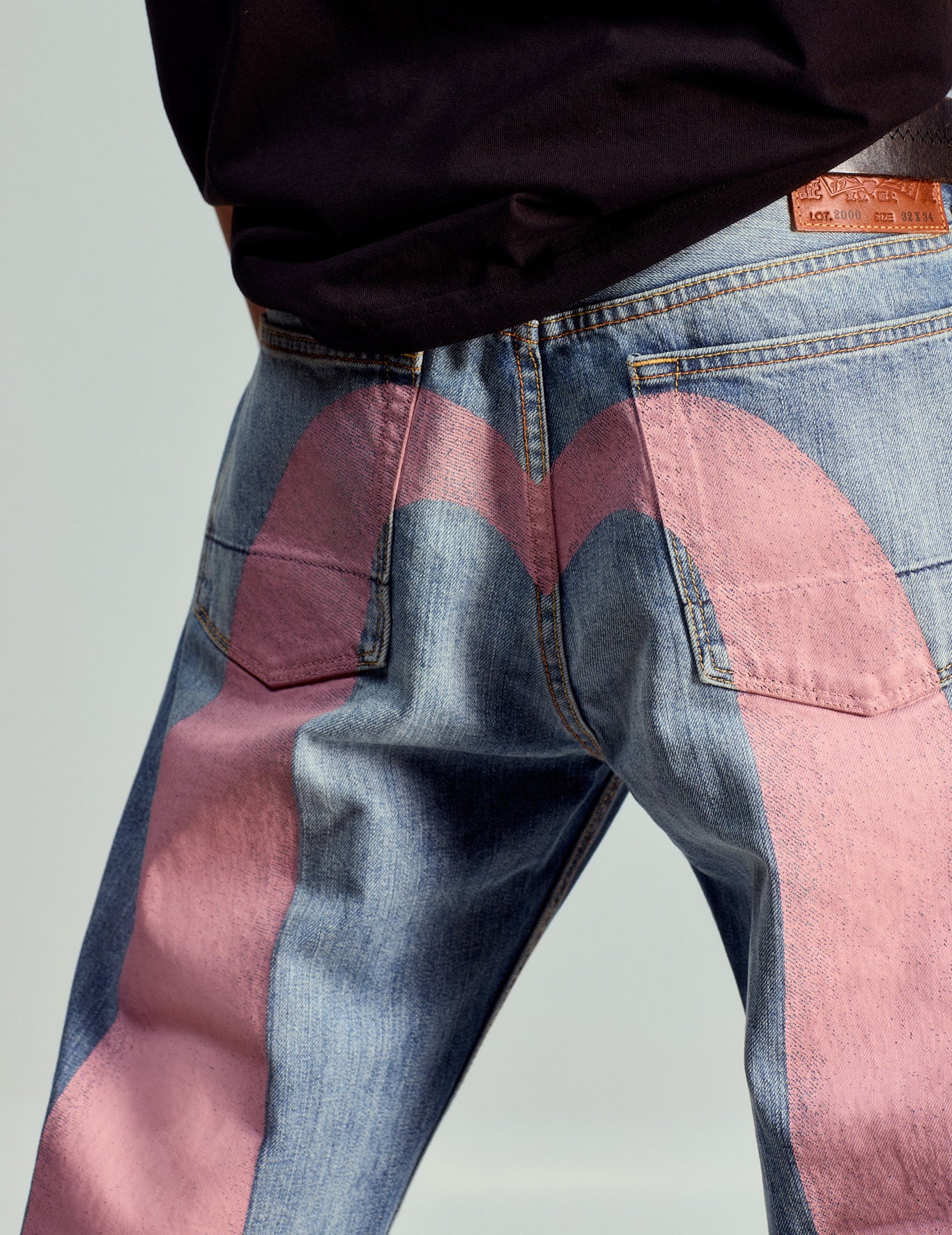 Daicock Print Baggy-Fit Jeans #2000