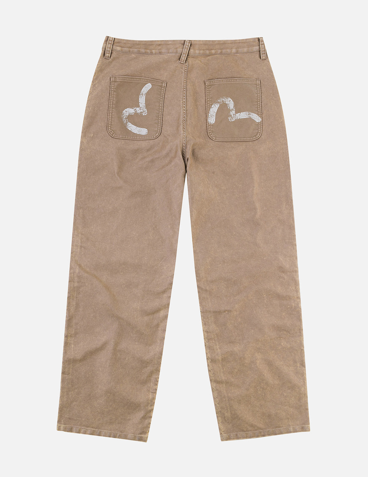 Seagull Print and Multi-Pocket Regular Fit Cargo Pants