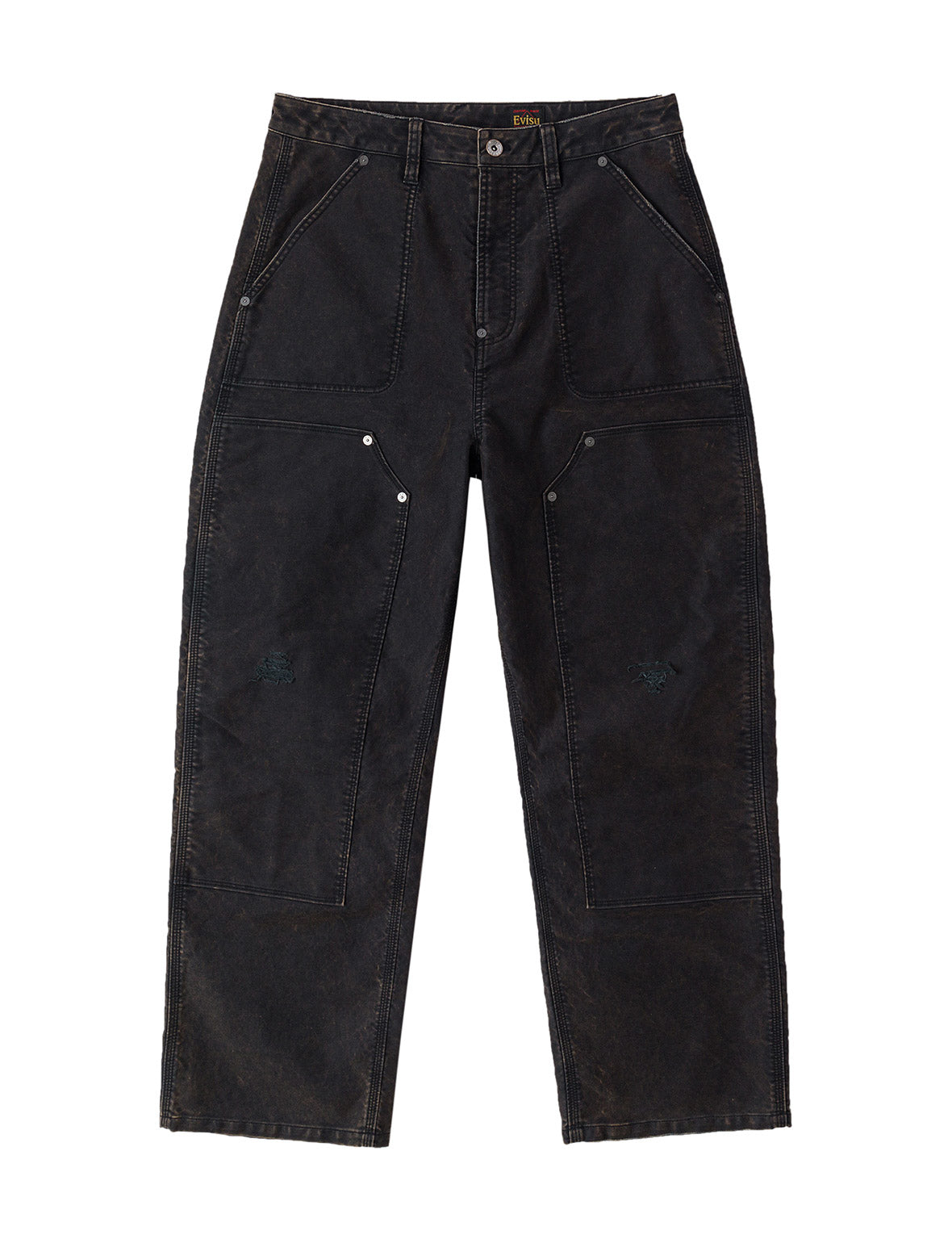 Seagull Print and Multi-Pocket Regular Fit Cargo Pants