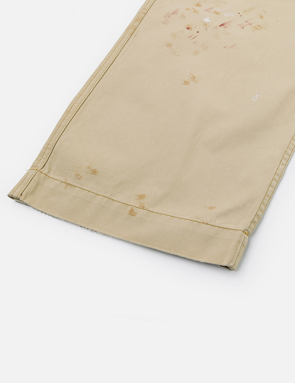 Hand-Painted Seagull and Splash-ink Print Relax Fit Flight Pants