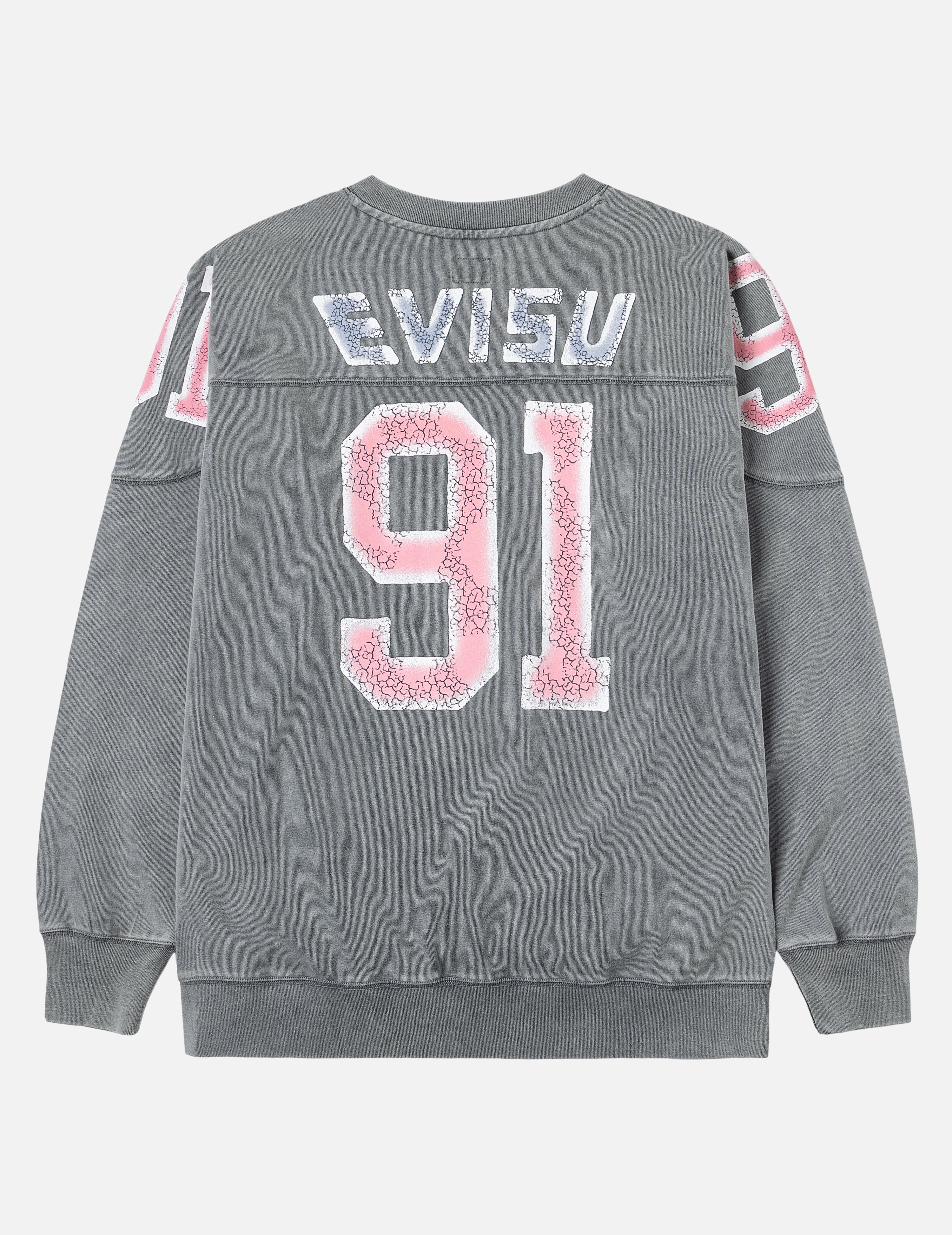 Logo and "91" Print Regular Fit Long-Sleeve T-shirt