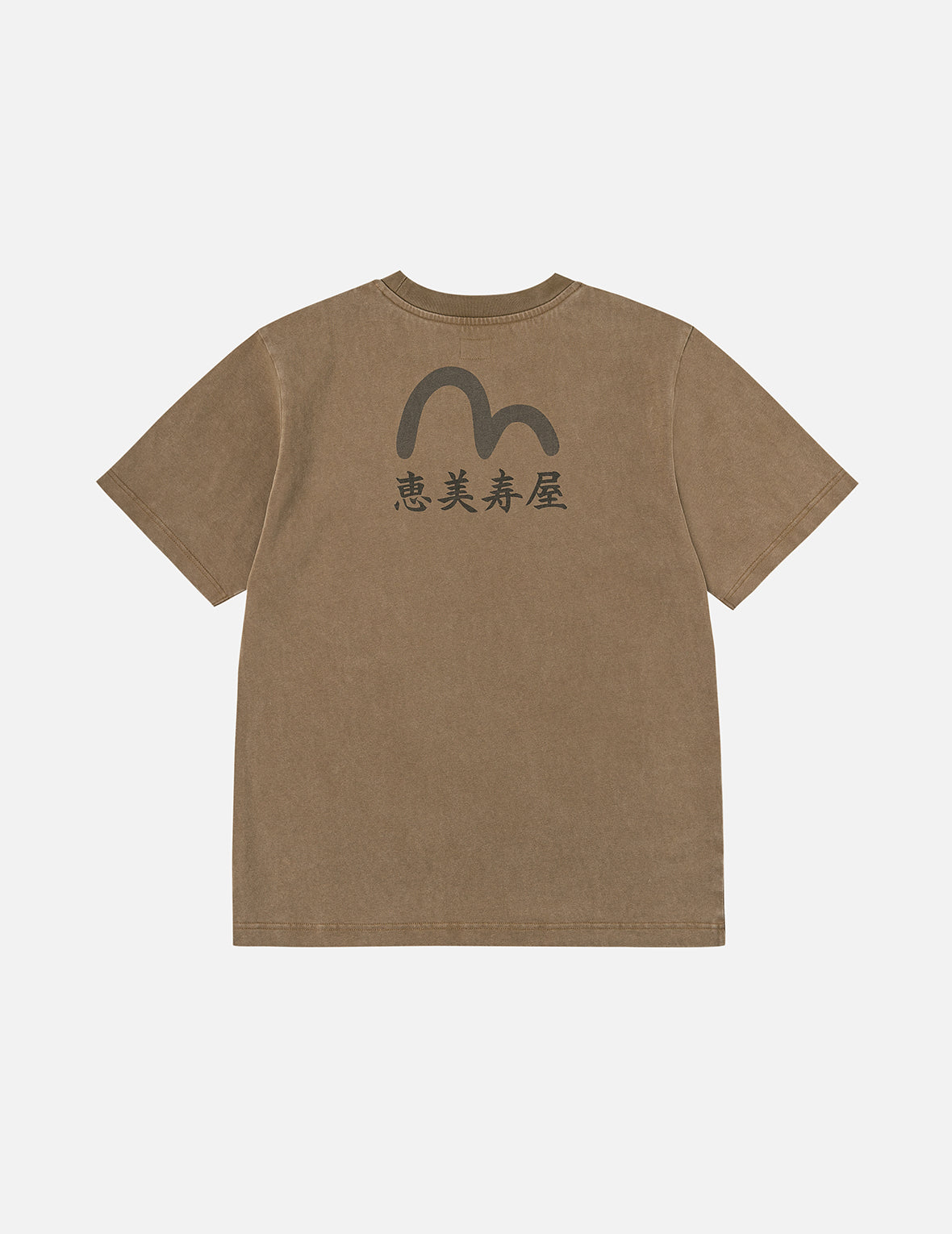 Seagull and "Ebisu" Print Relax Fit T-Shirt