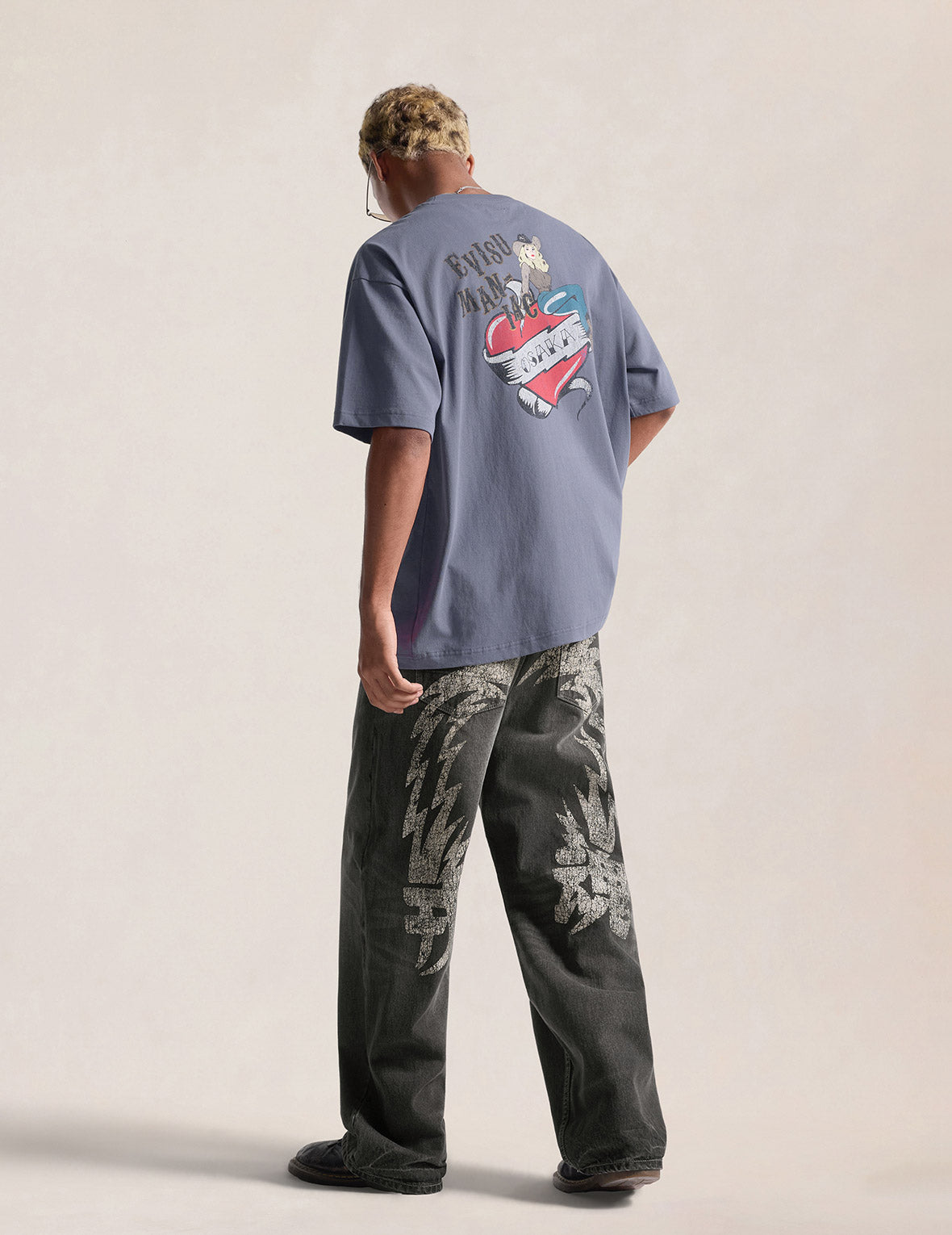 Heart Cowgirl Print T-shirt