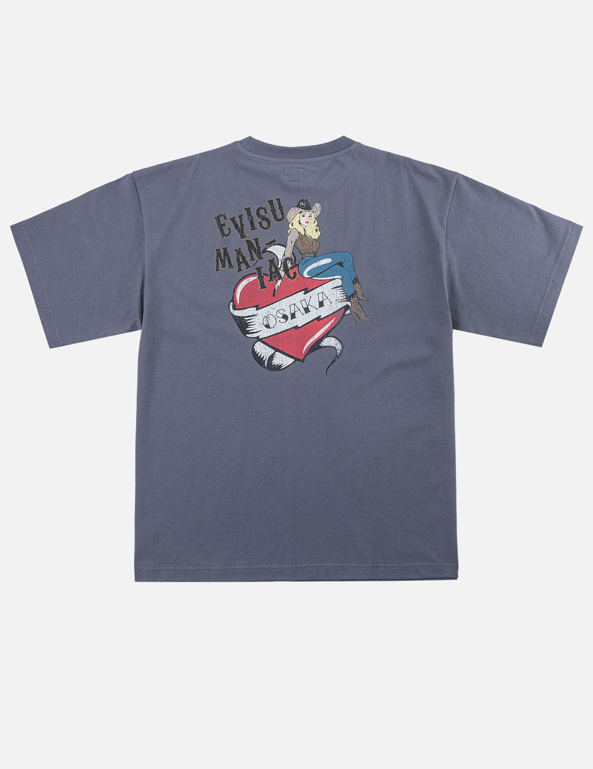Heart Cowgirl Print T-shirt