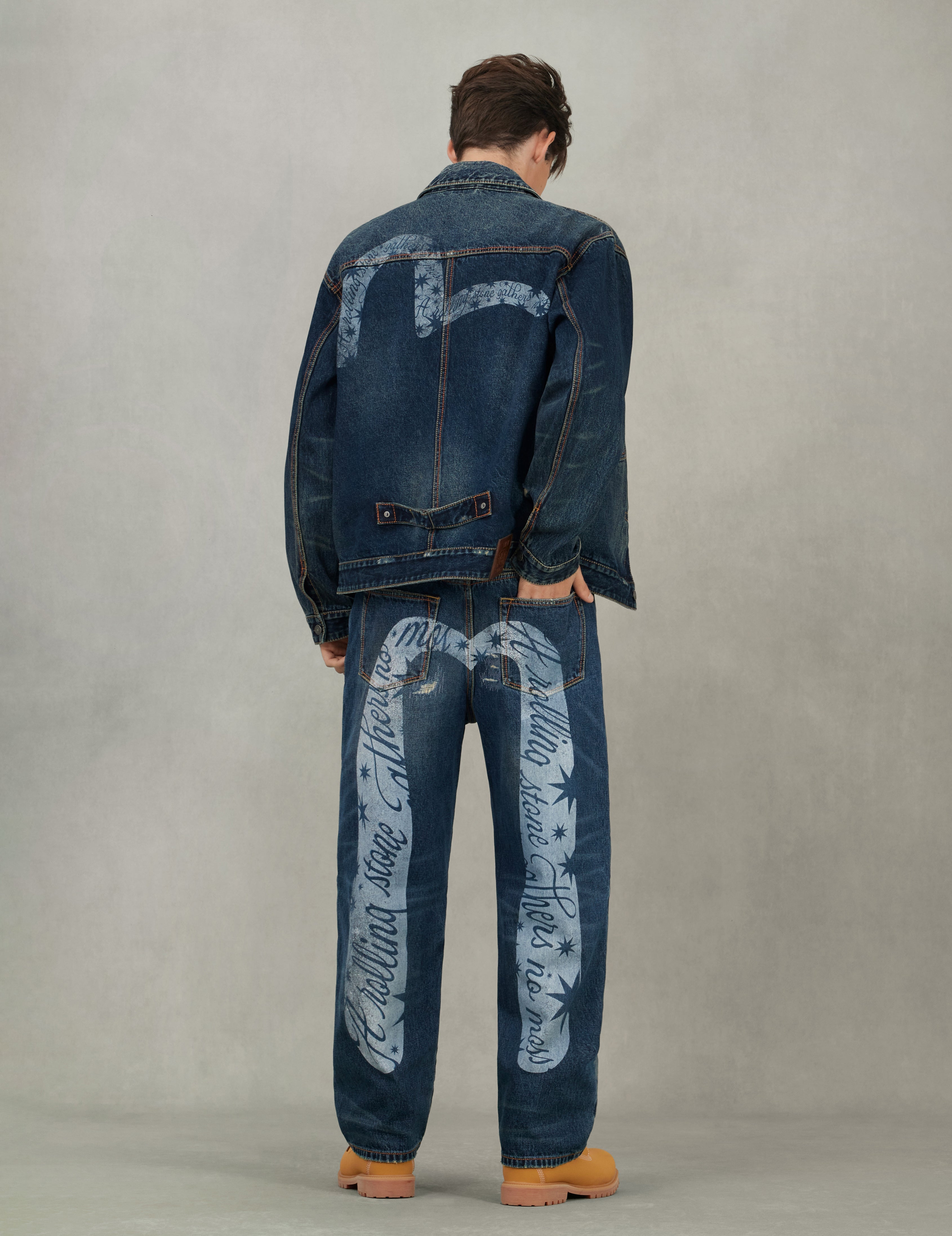 EVISU X GDC Washed Relax Fit Denim Jacket