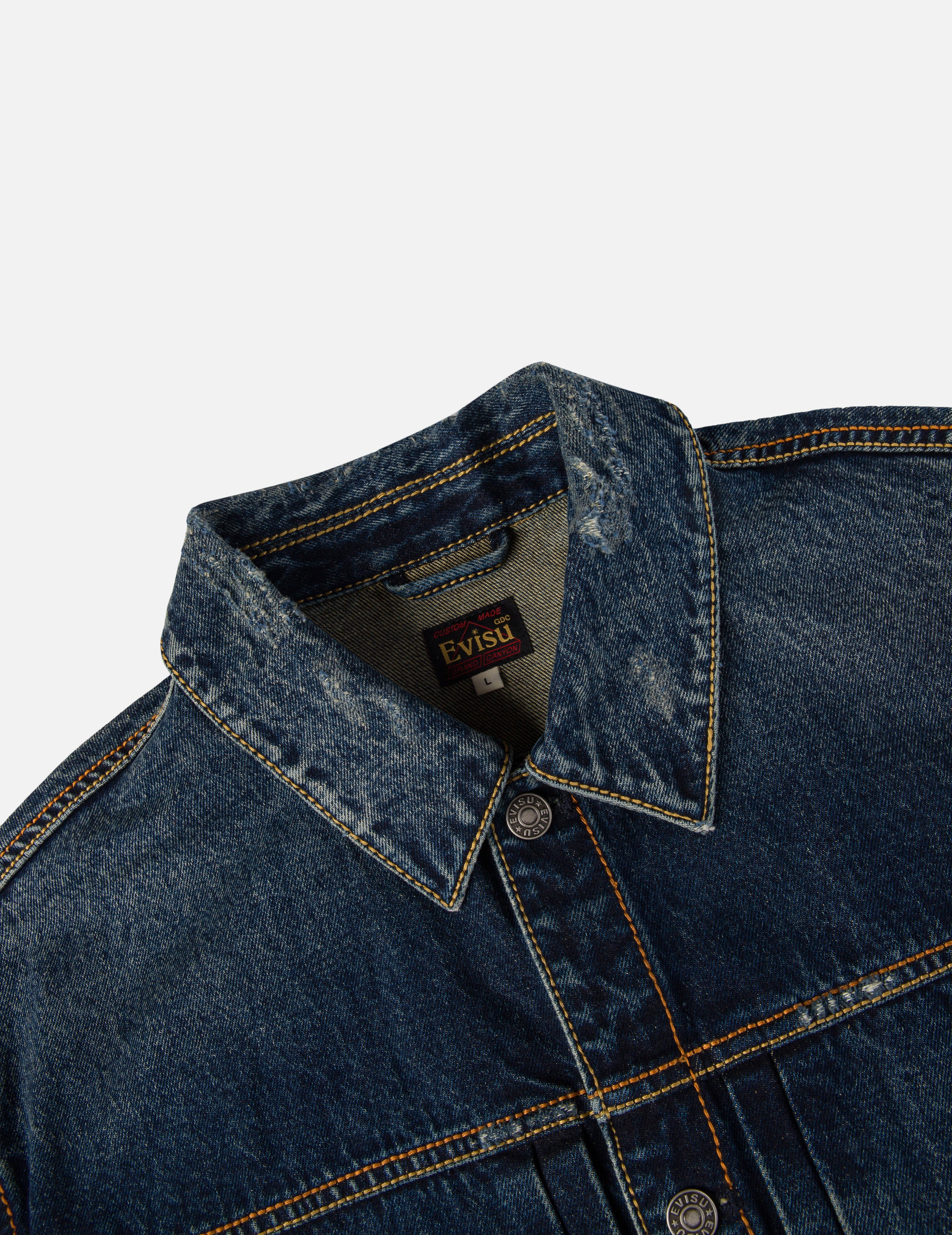 EVISU X GDC Washed Relax Fit Denim Jacket