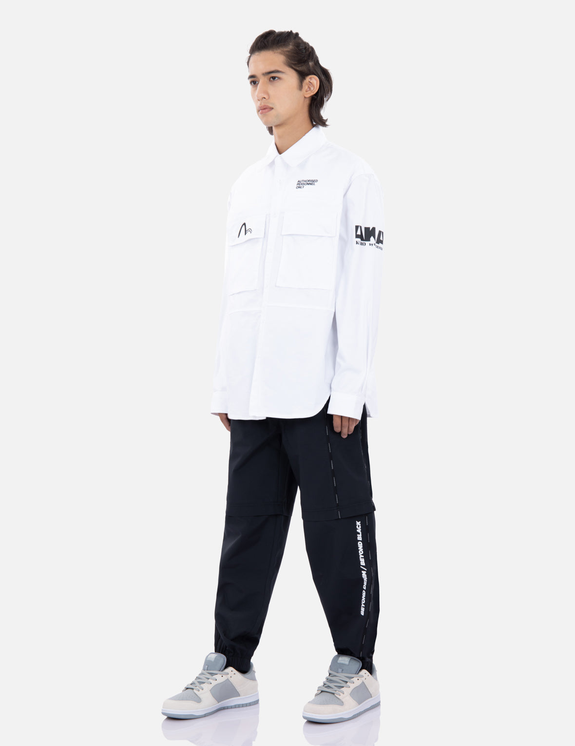 Multi Logo Print Cargo Shirt