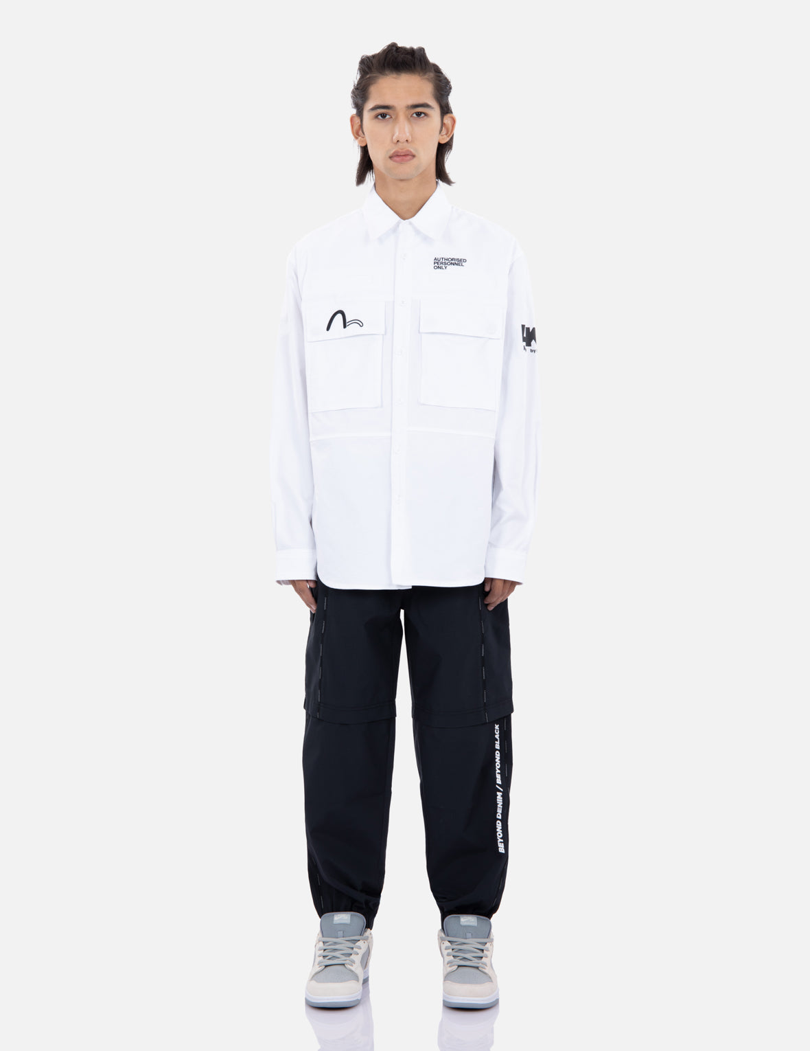 Multi Logo Print Cargo Shirt