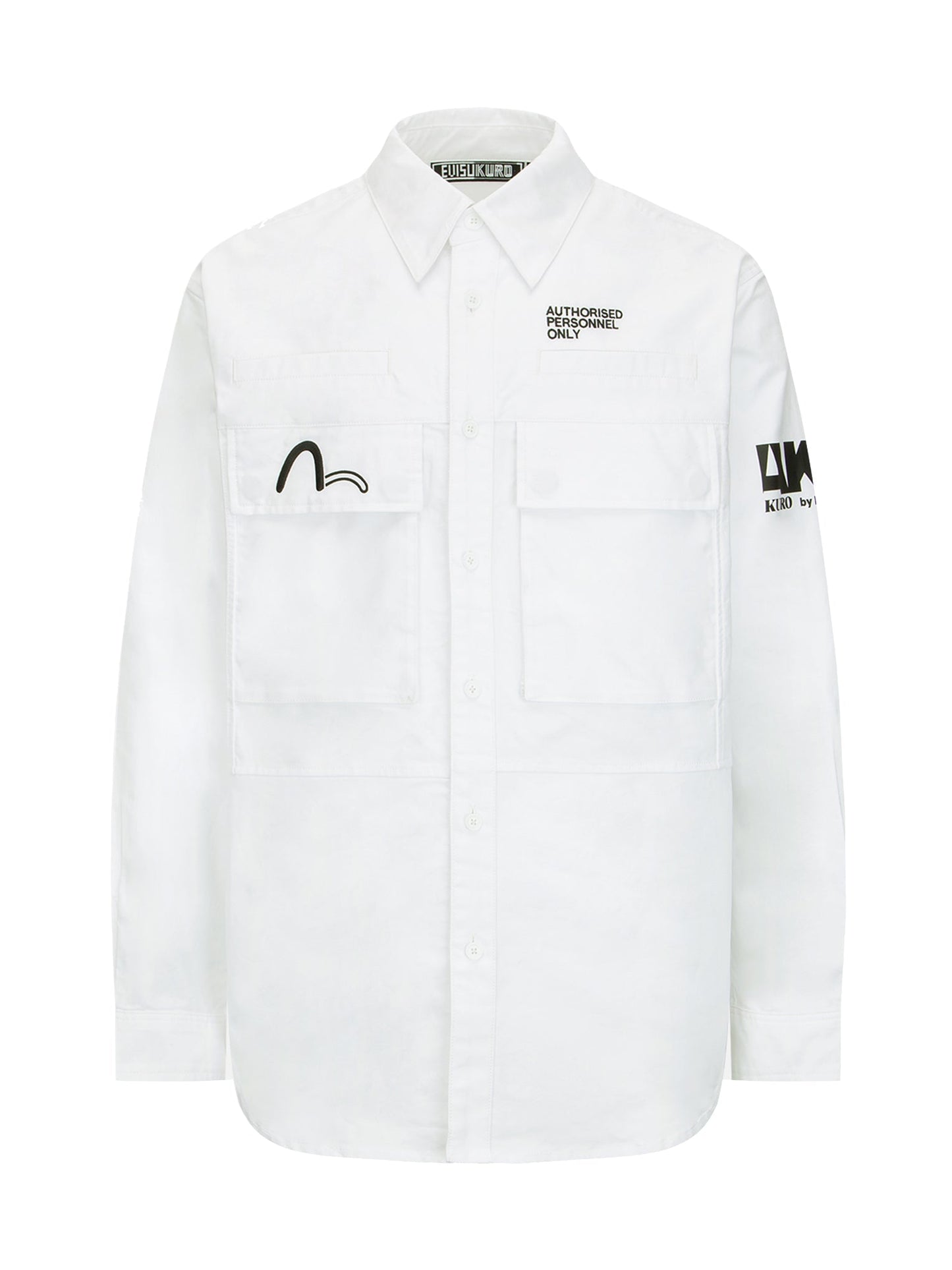 Multi Logo Print Cargo Shirt