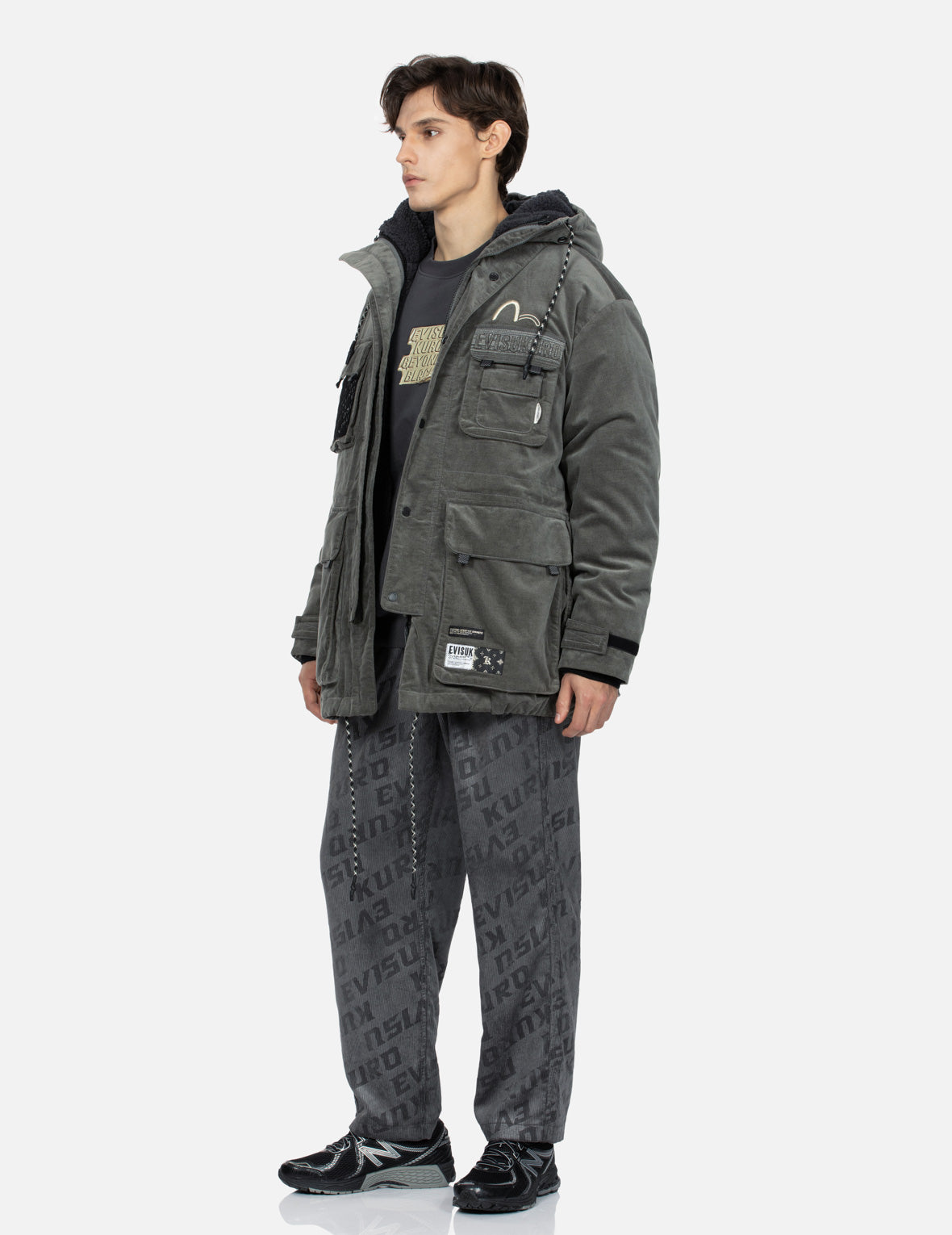 Logo Embroidery Relax Fit Padded Camping Parka