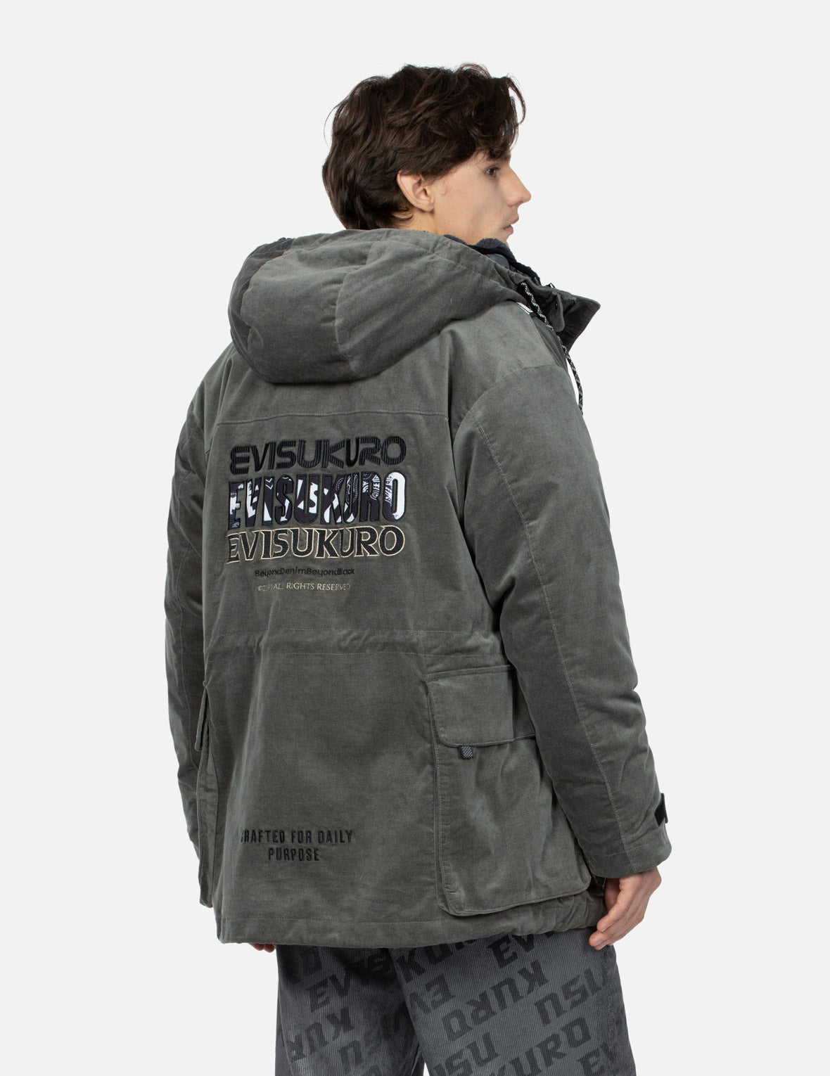 Logo Embroidery Relax Fit Padded Camping Parka