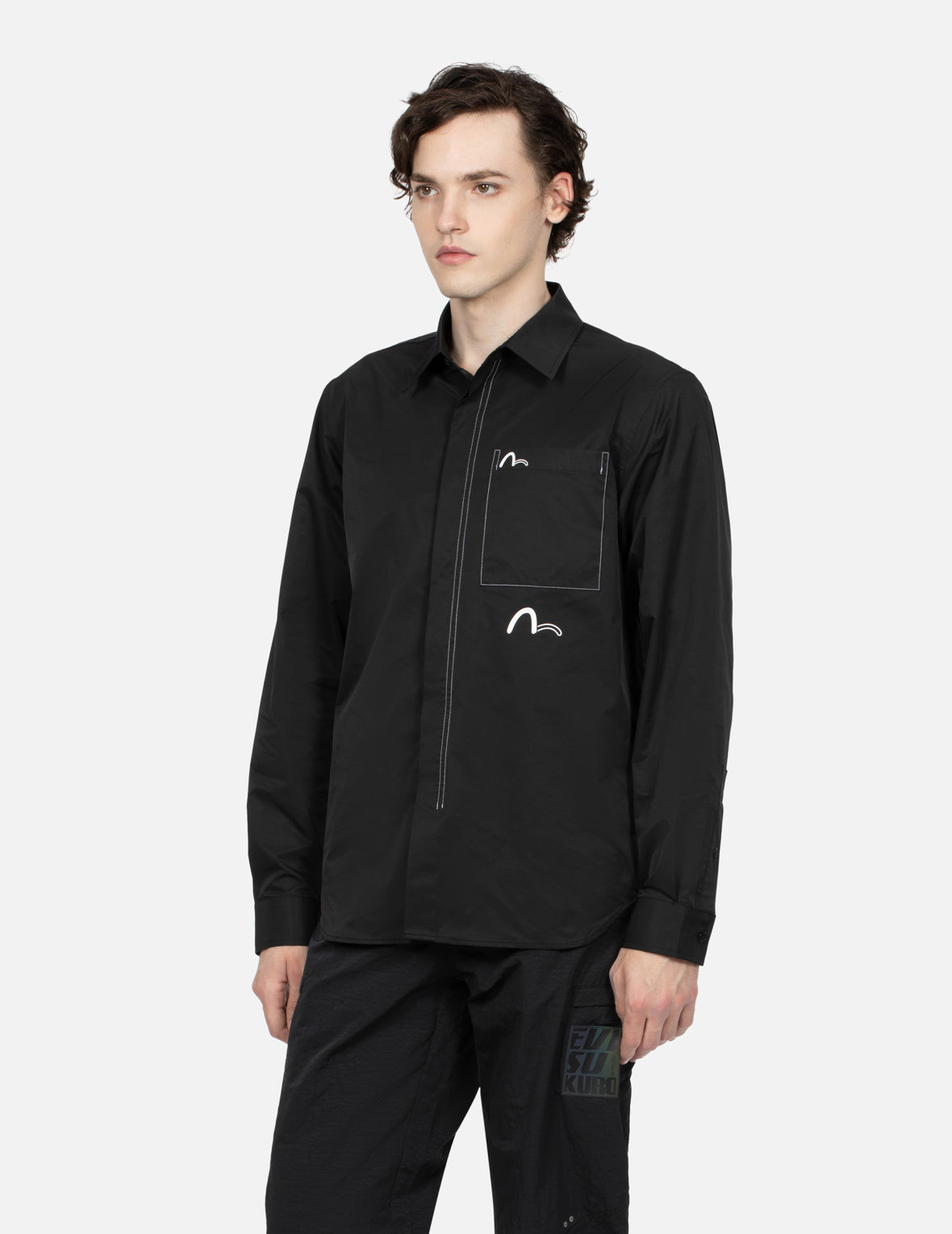 Contrast Stitching Regular Fit Shirt