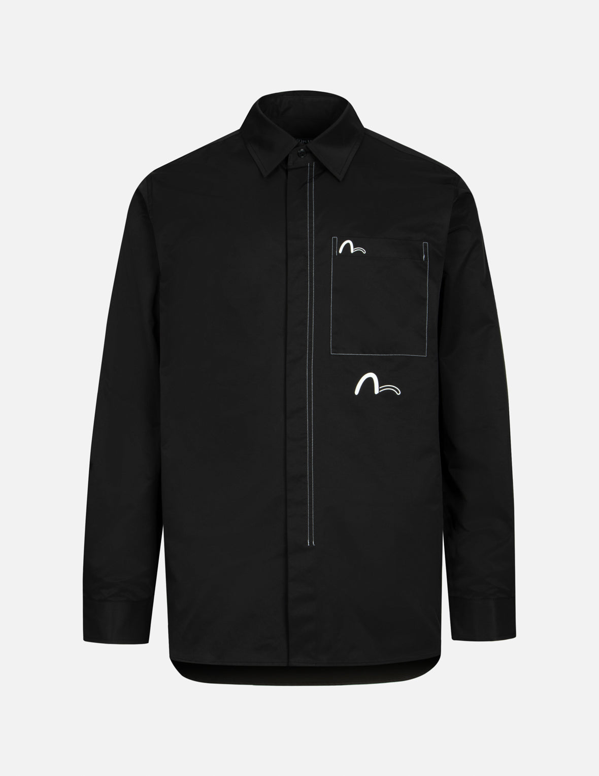 Contrast Stitching Regular Fit Shirt