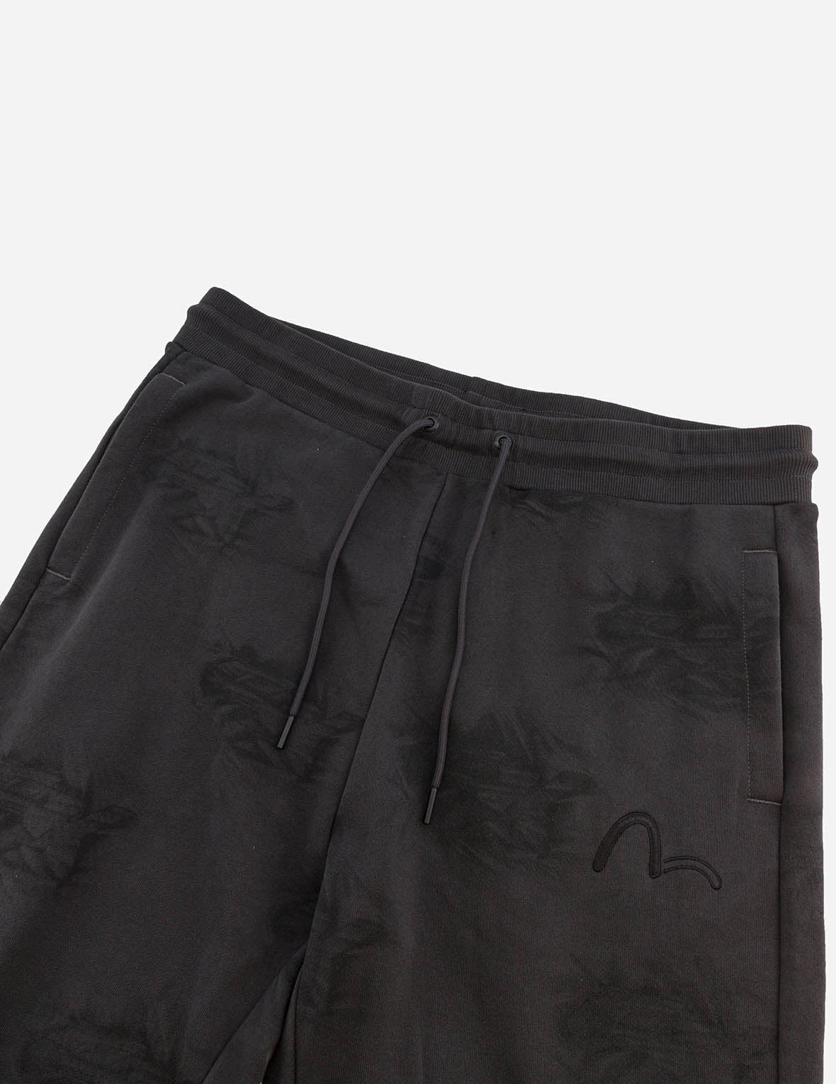 Allover Crinkle Logo Print Regular Fit Sweatpants