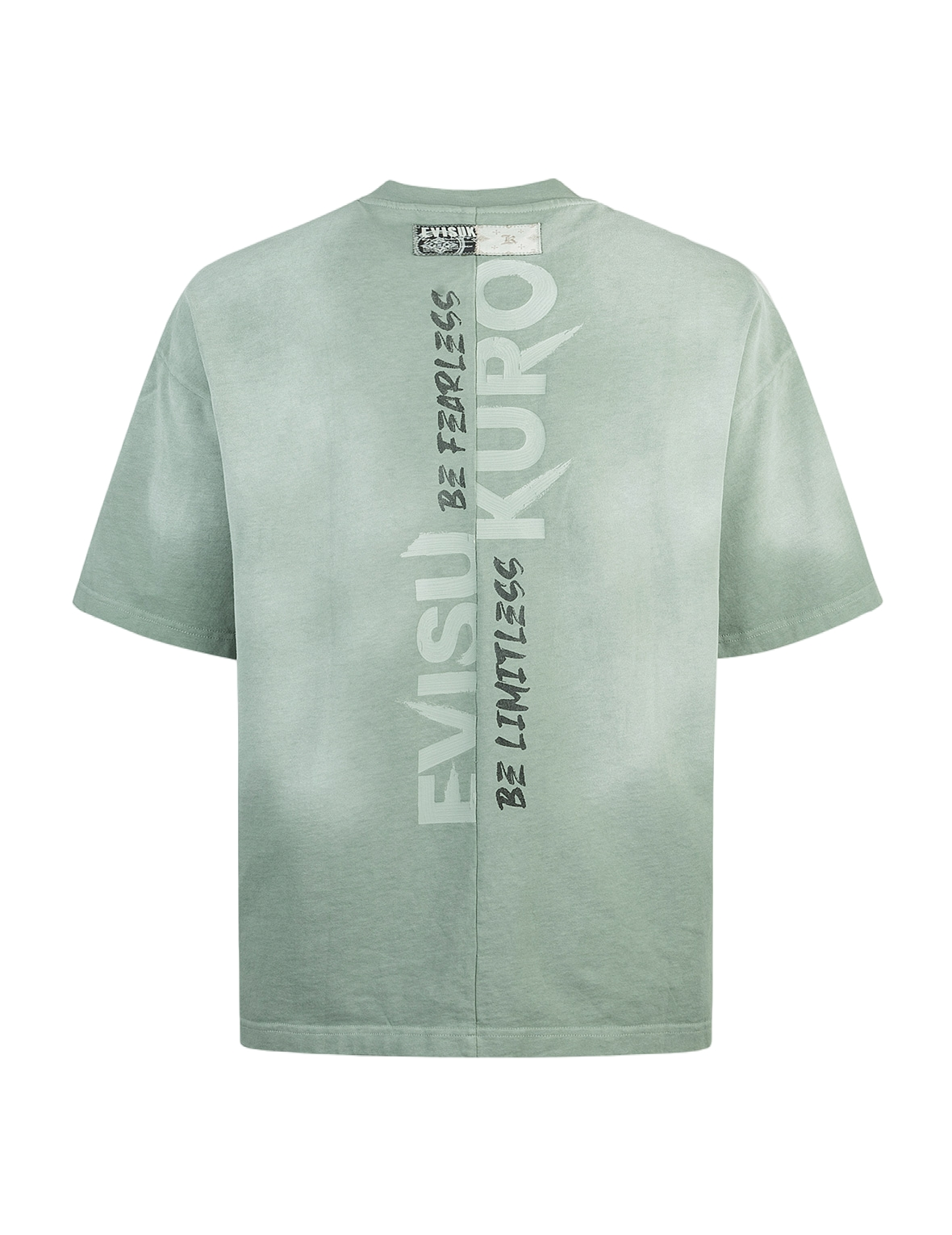 Garment Dyed Calligraphy Logo Print Oversized T-shirt