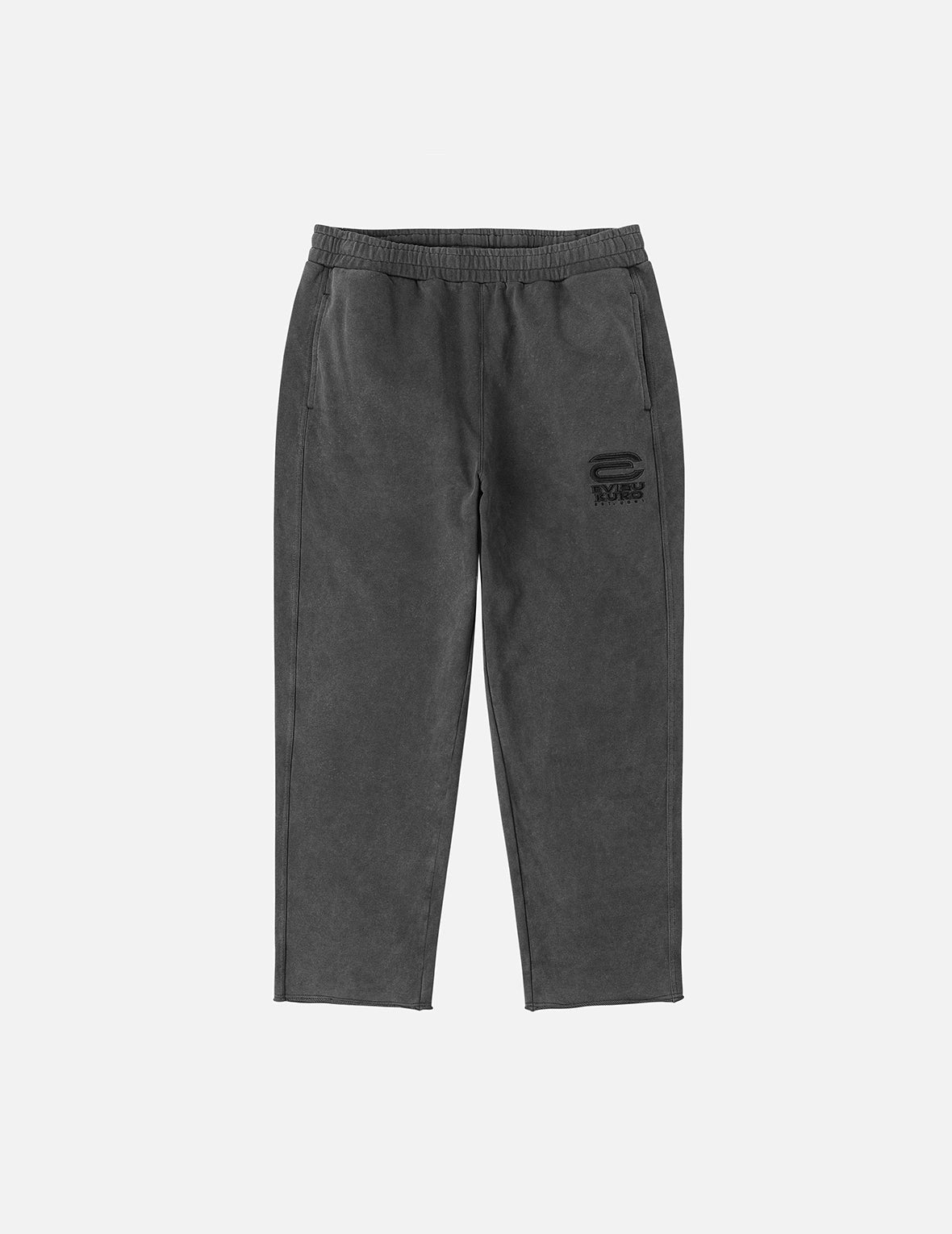 EVISUKURO E Embroidery Distressed Loose Fit Sweatpants