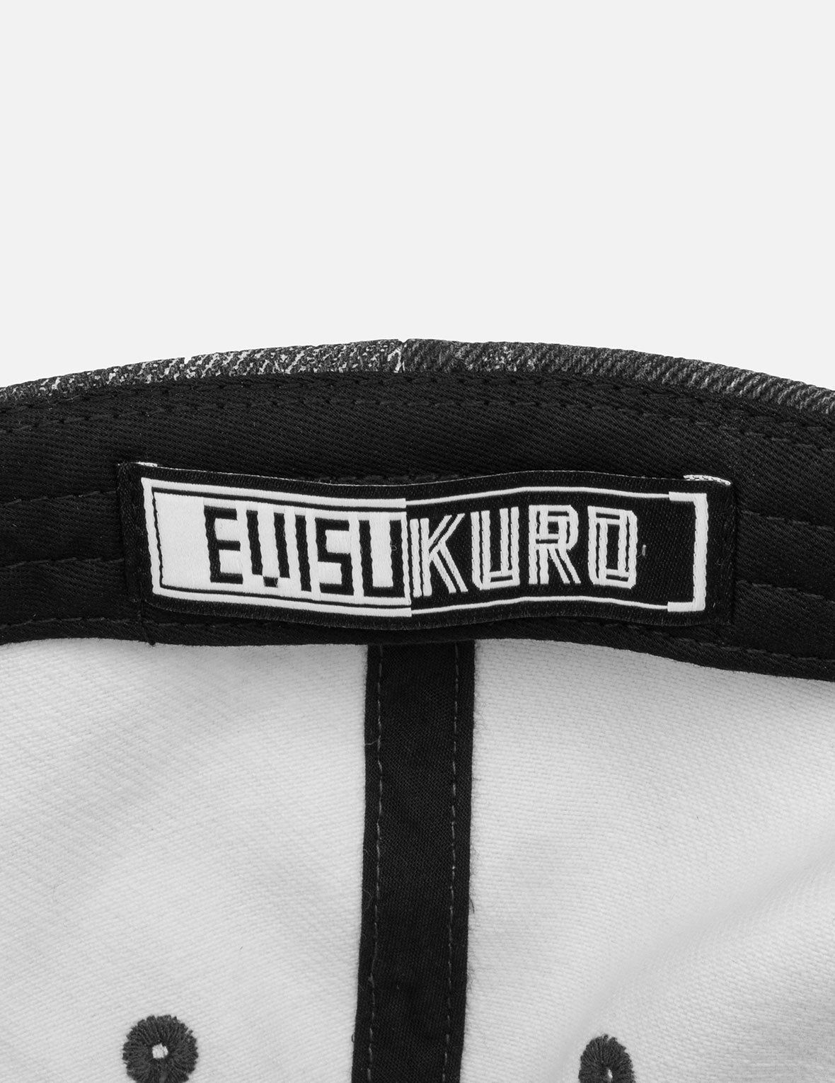 EVISUKURO Label Washed Cap