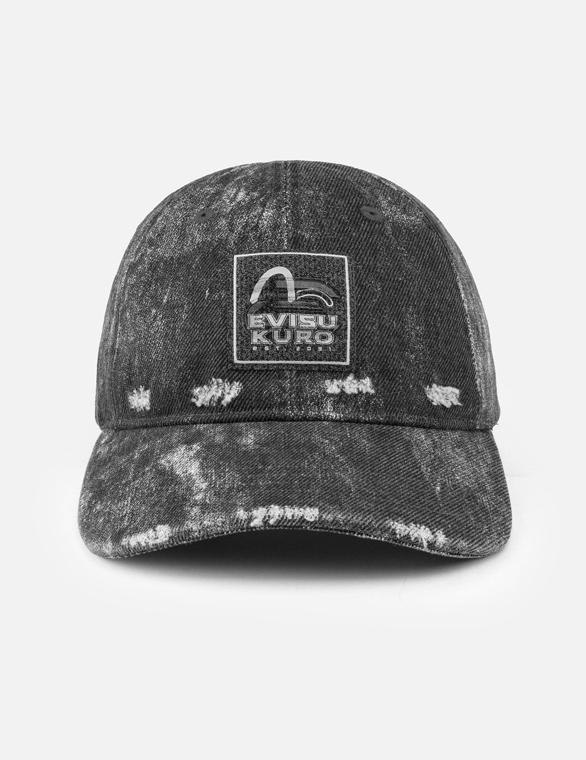 EVISUKURO Label Washed Cap