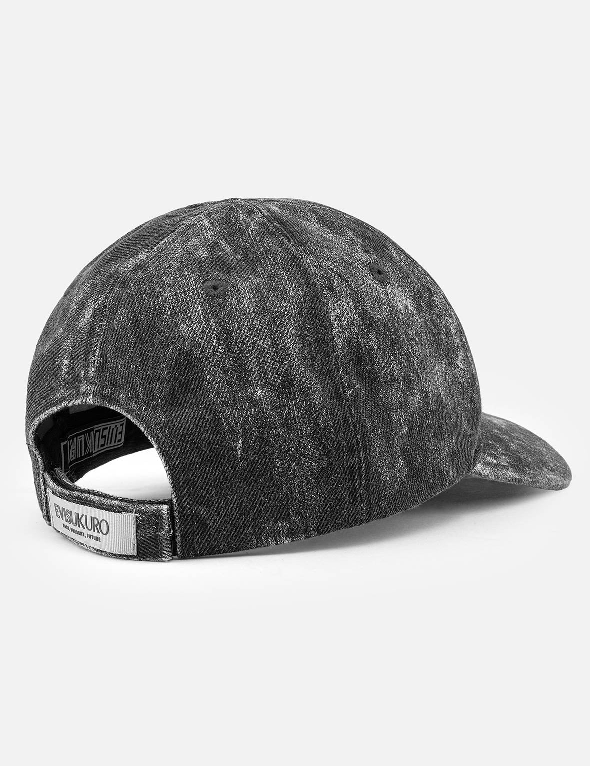 EVISUKURO Label Washed Cap