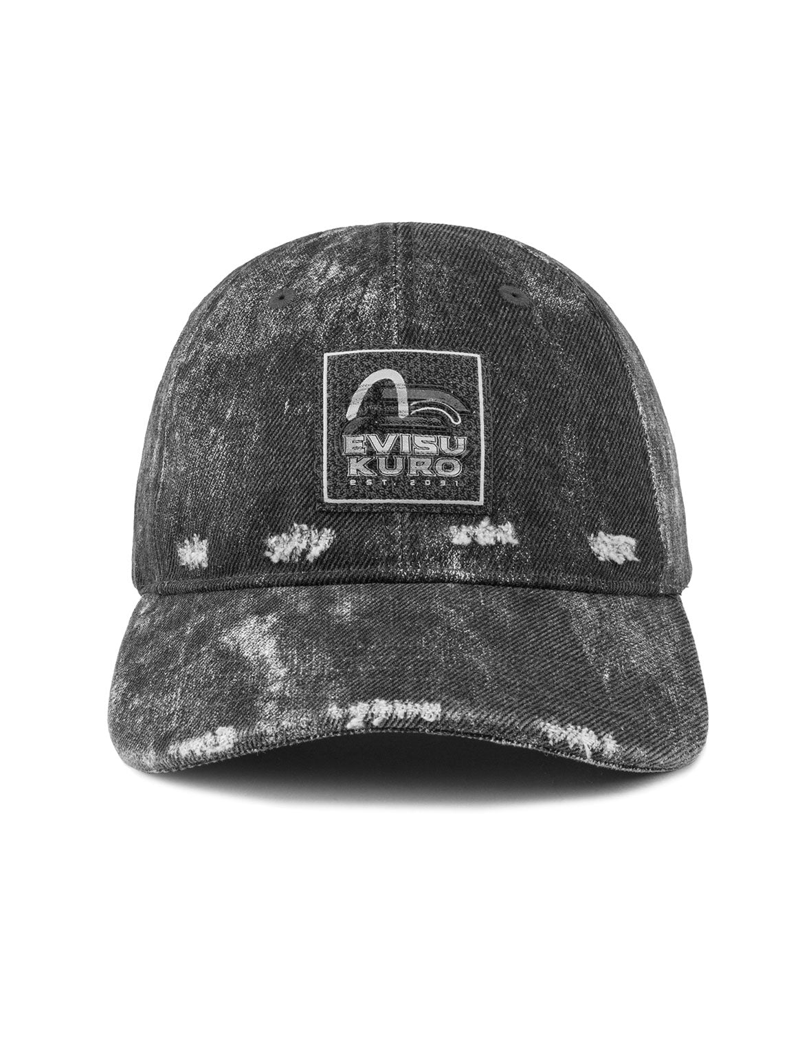 EVISUKURO Label Washed Cap