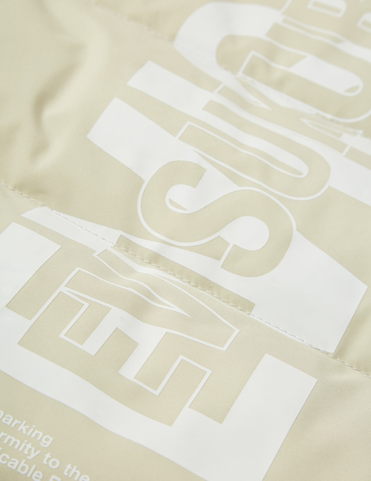 Logo Print Padded Coat