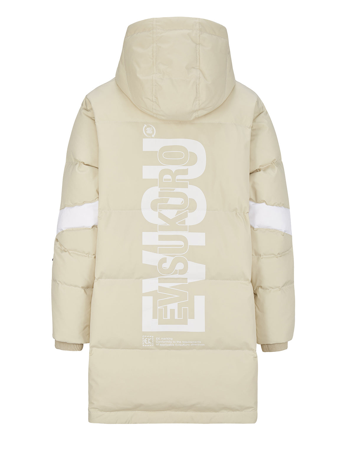 Logo Print Padded Coat