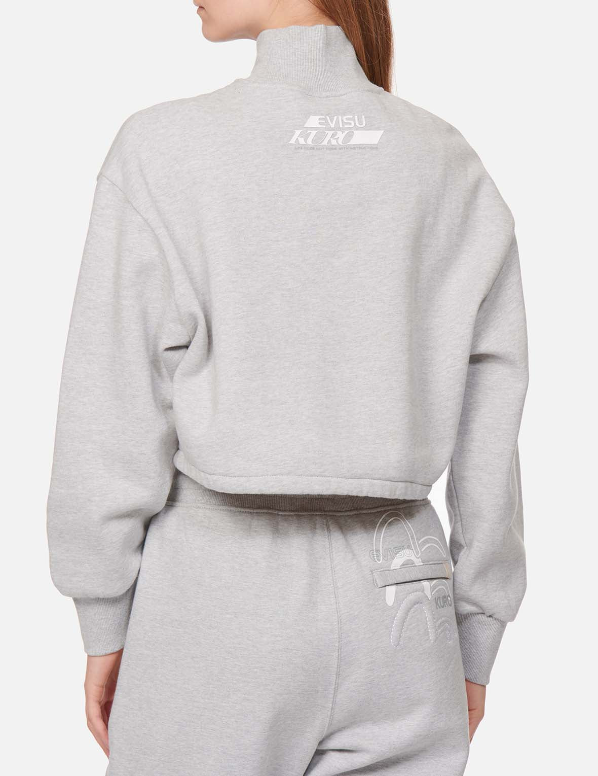 Triple Seagull Print Turtle Neck Sweatshirt
