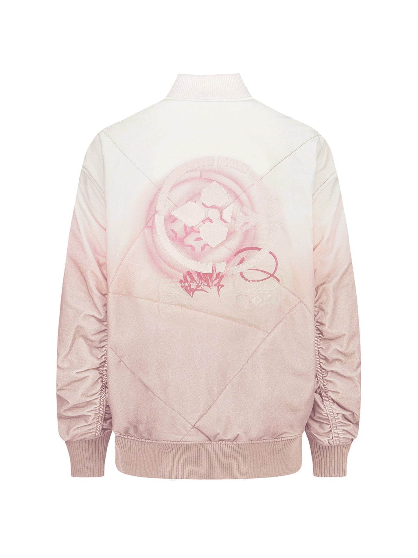 Gradient Oversized Padded Bomber Jacket
