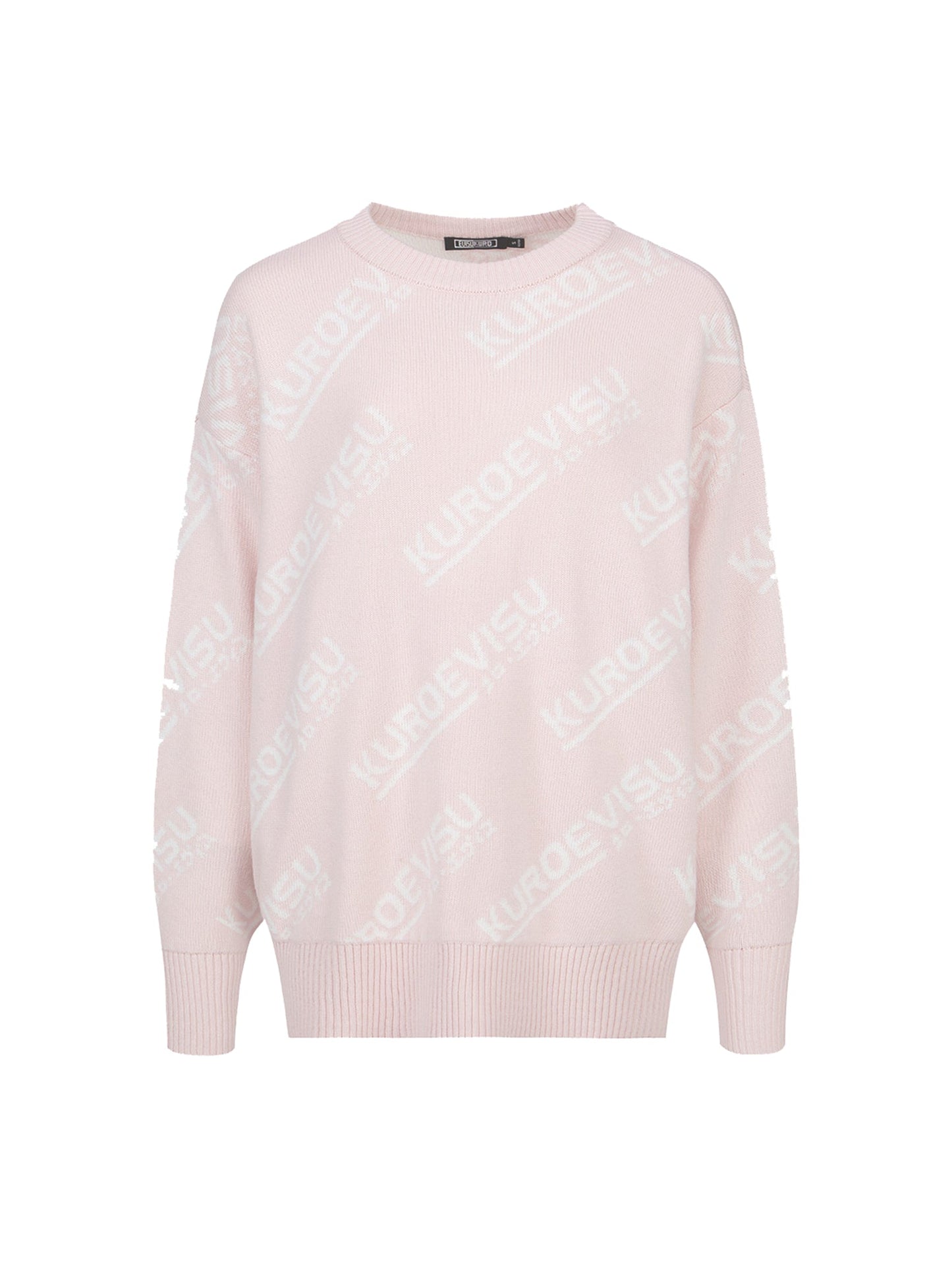 Monogram Intarsia Turtle Neck Sweater