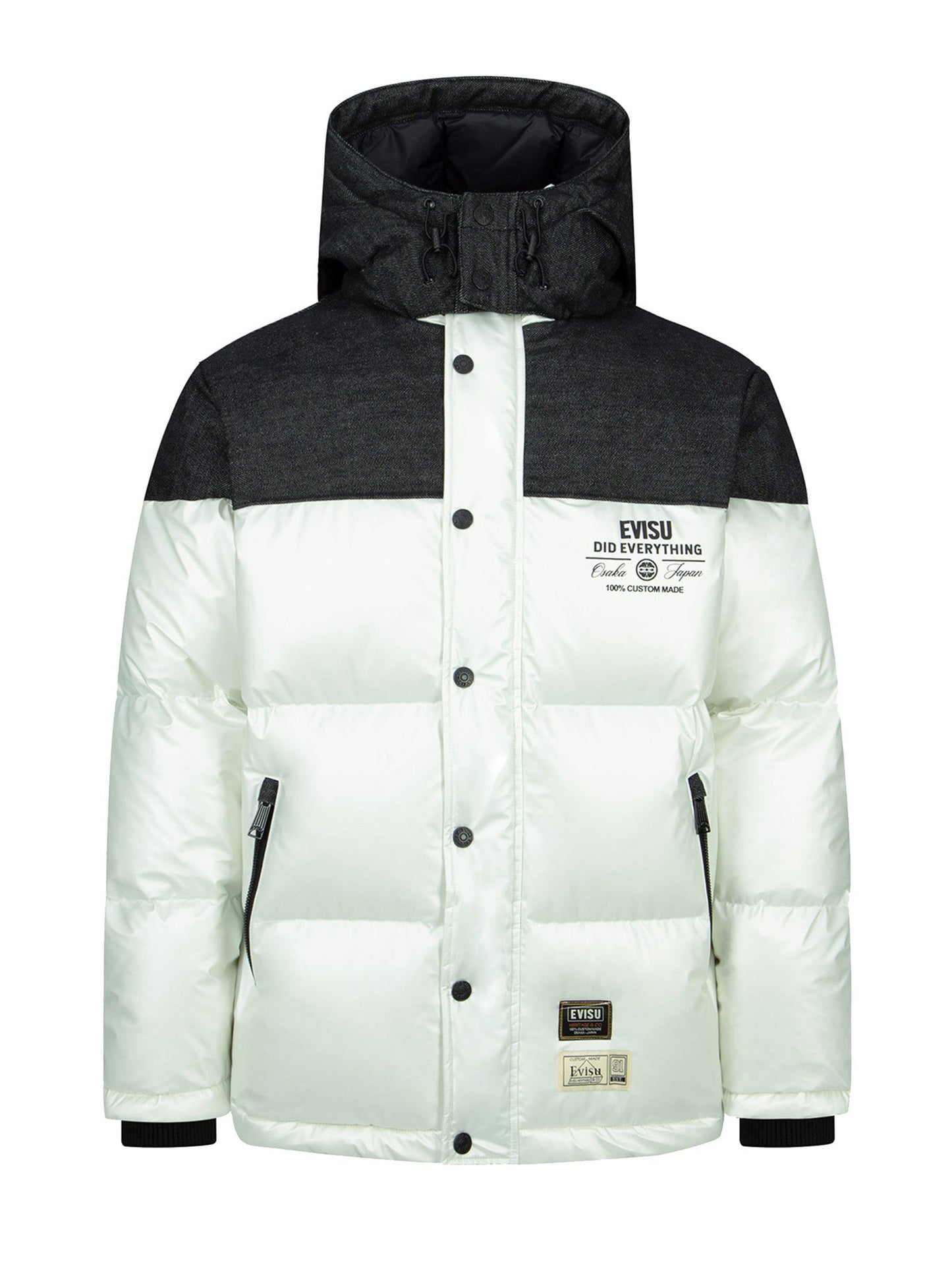 Daicock Print Fabric-Blocking Down Jacket