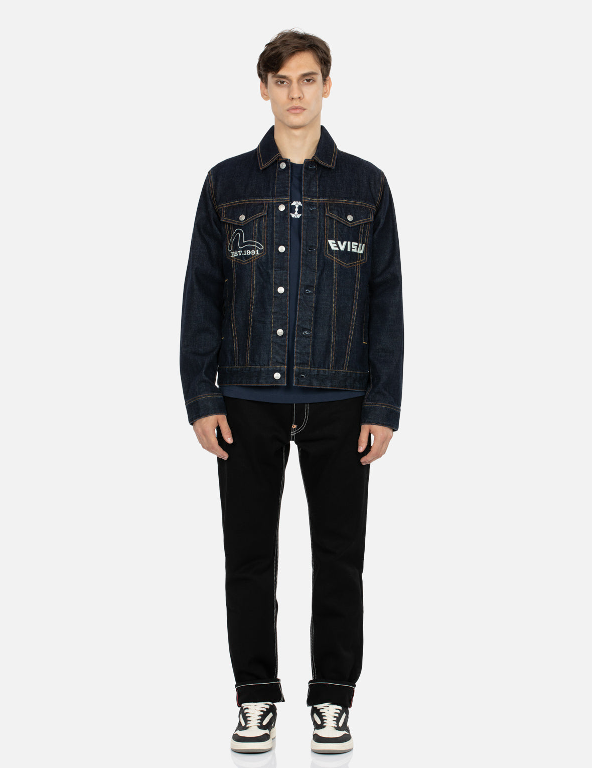 Monogram Daicock Regular Fit Denim Jacket