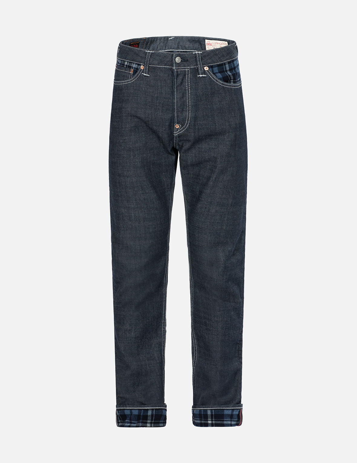 Rope-pattern Seagull Print Carrot Fit Denim Jeans #2017