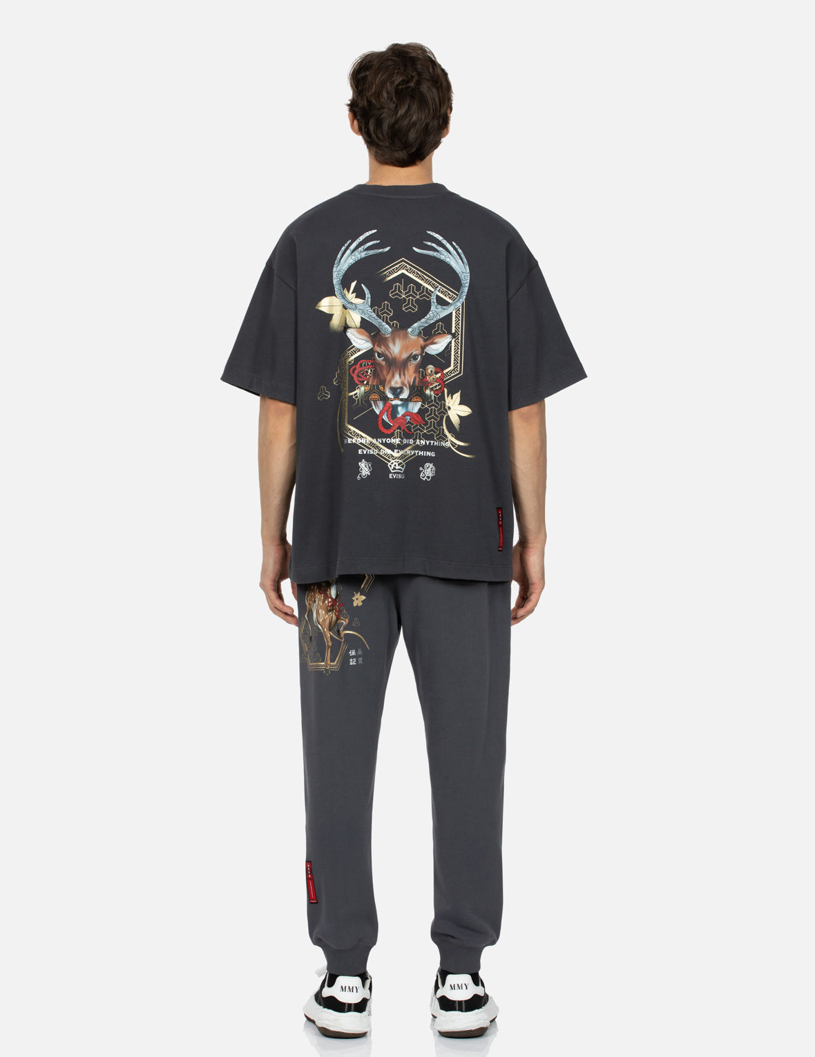 Divine Deer Print Regular fit Sweatpants