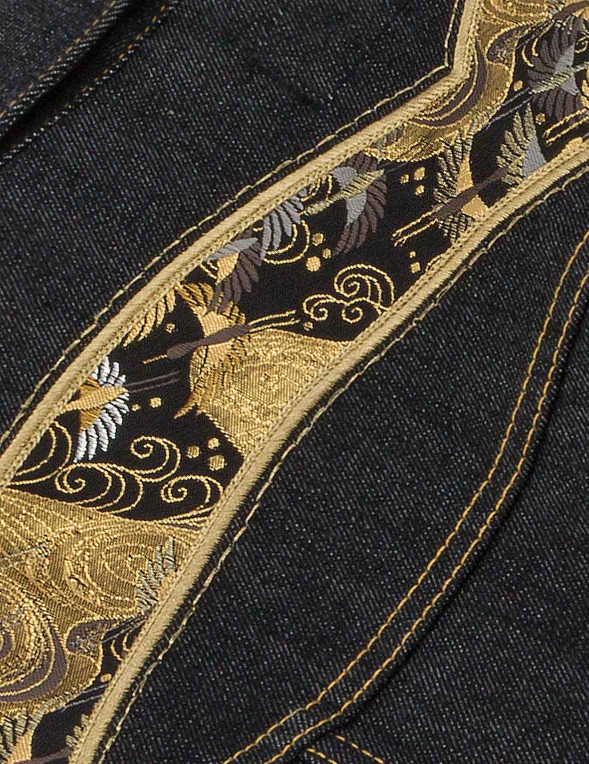 Brocade Daicock Appliqué
Regular Fit Denim Jacket