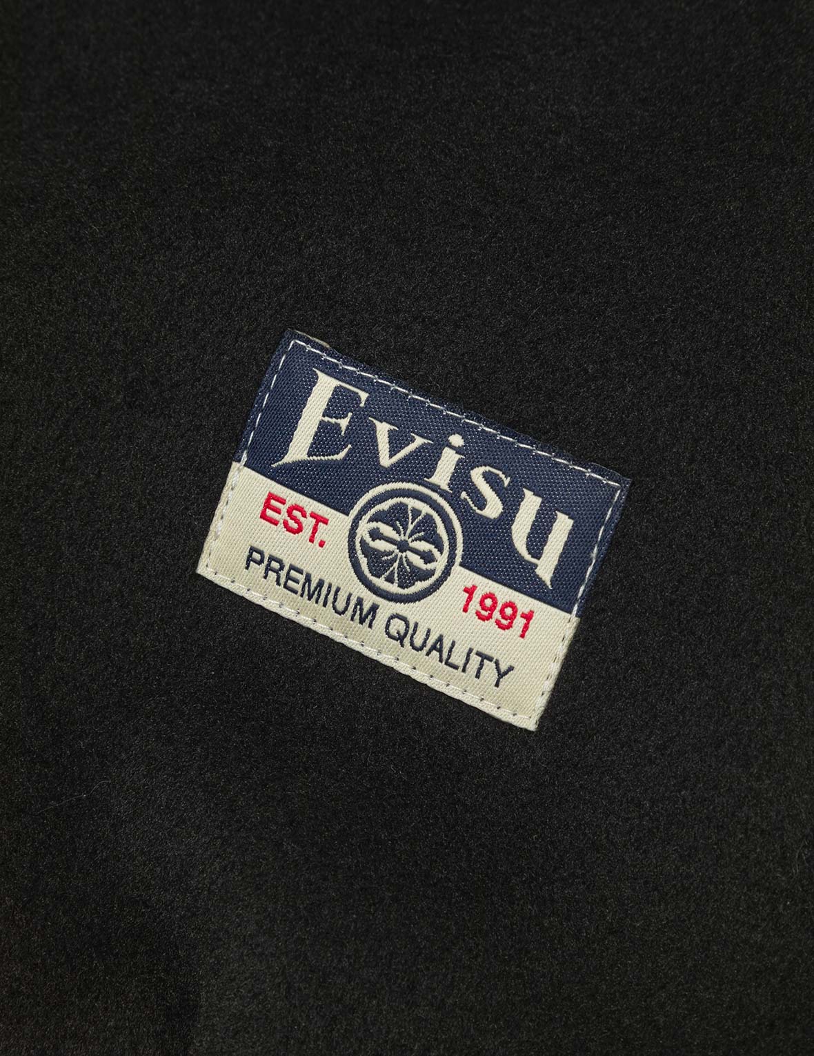 Ebisu and Seagull Embroidery Relax Fit Padded Varsity Jacket