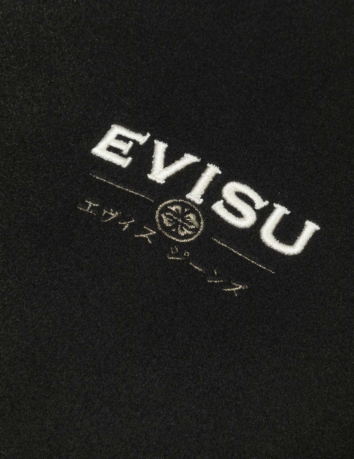 Ebisu and Seagull Embroidery Relax Fit Padded Varsity Jacket