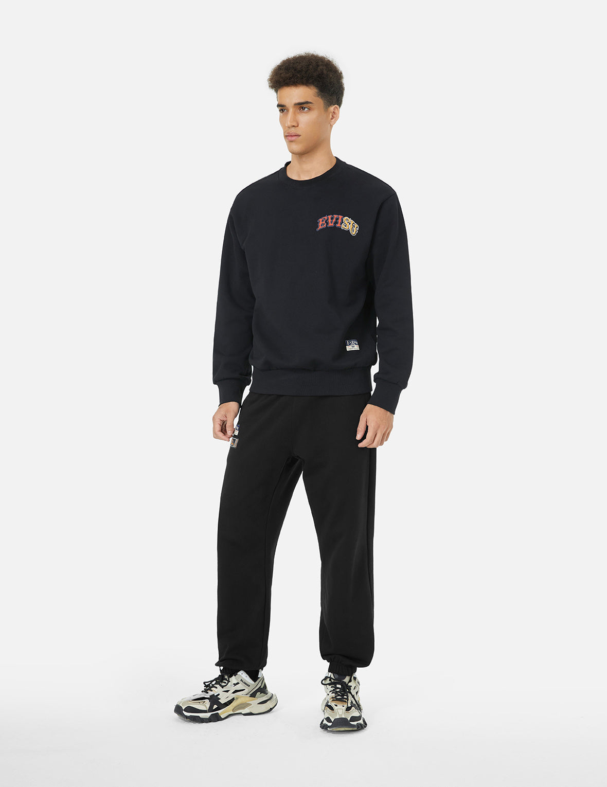 Tanuki Print Straight Fit Sweatpants