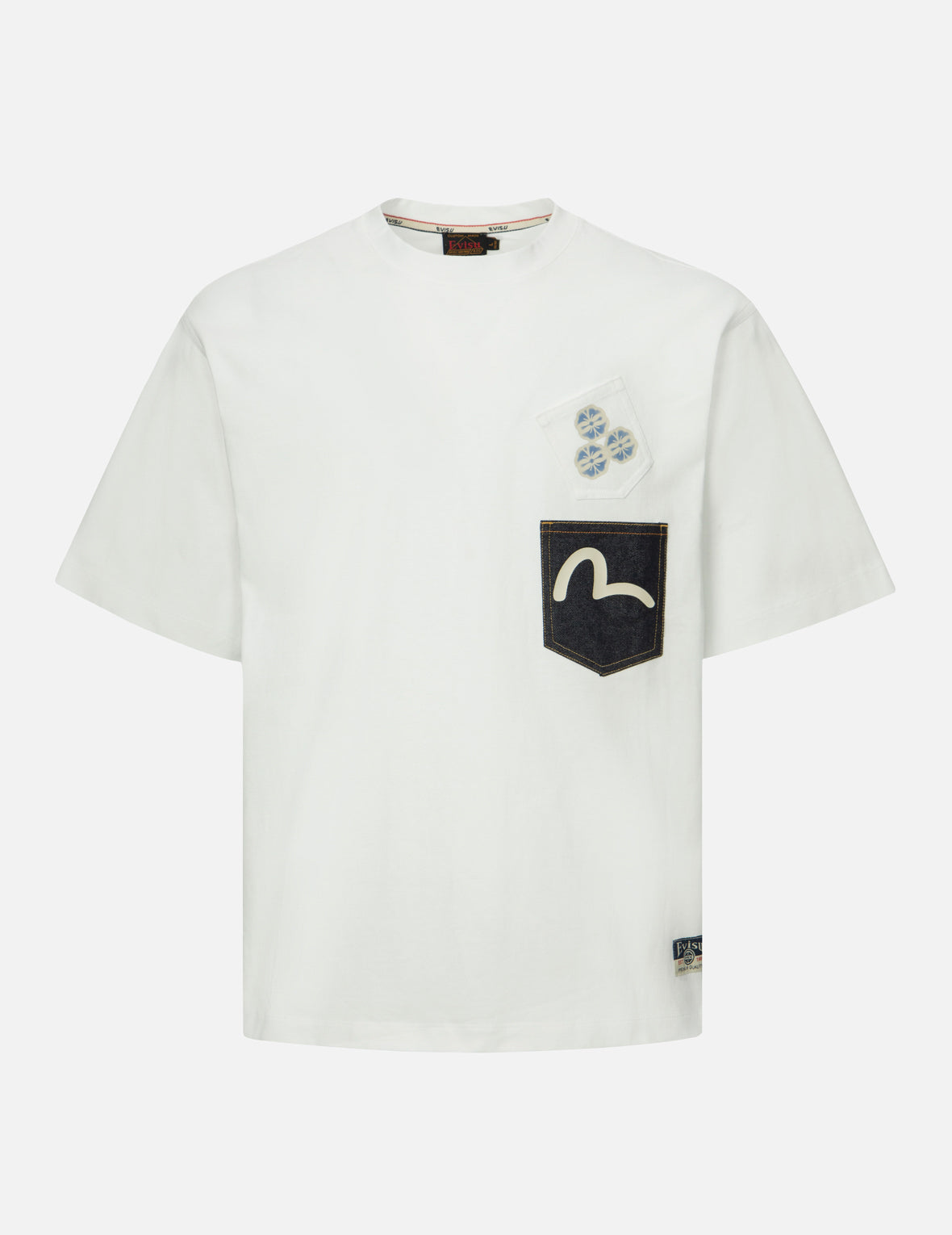 Multi-print and Multi-pocket Relax Fit T-Shirt
