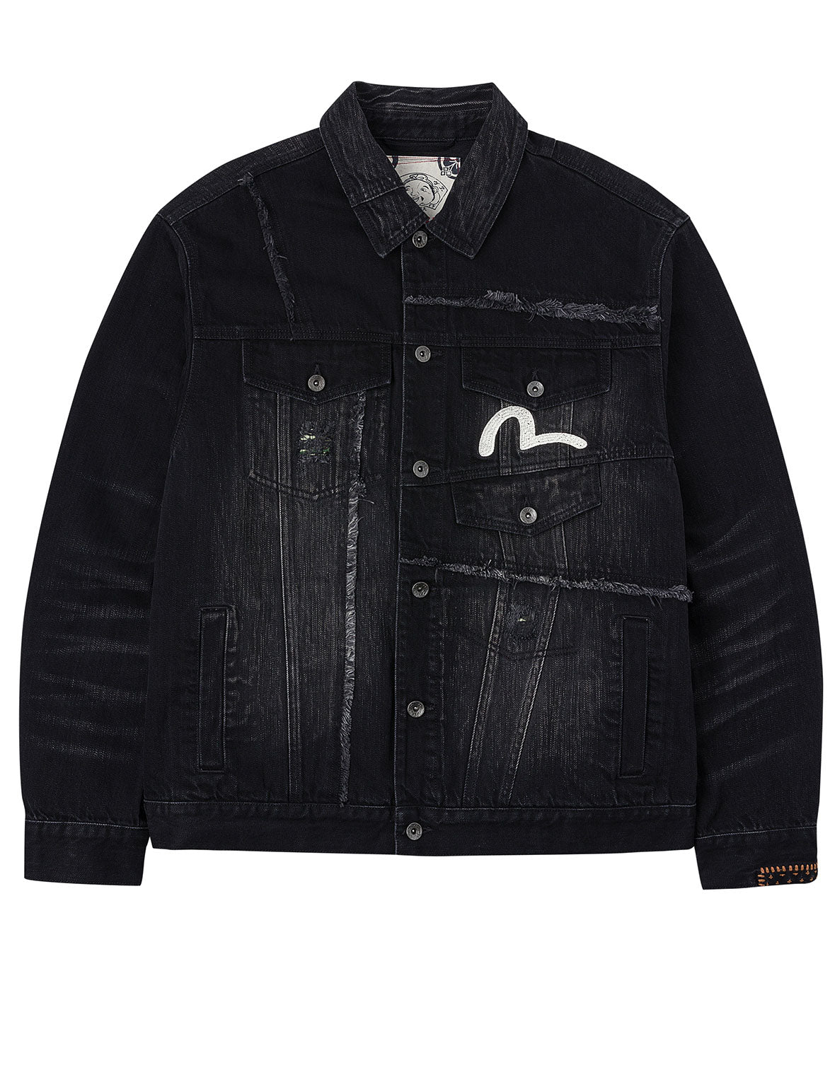 Multi-Pocket Relax Fit Washed Denim Jacket