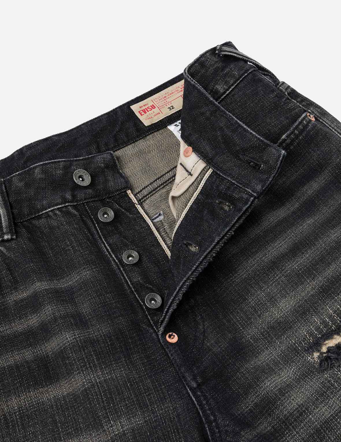 7-Pocket Design Washed Vintage Relax Fit Jeans #2030