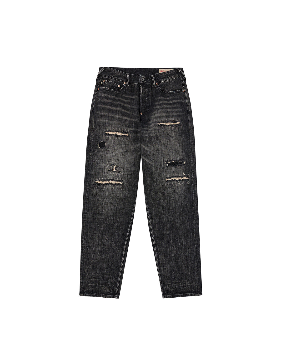 7-Pocket Design Washed Vintage Relax Fit Jeans #2030