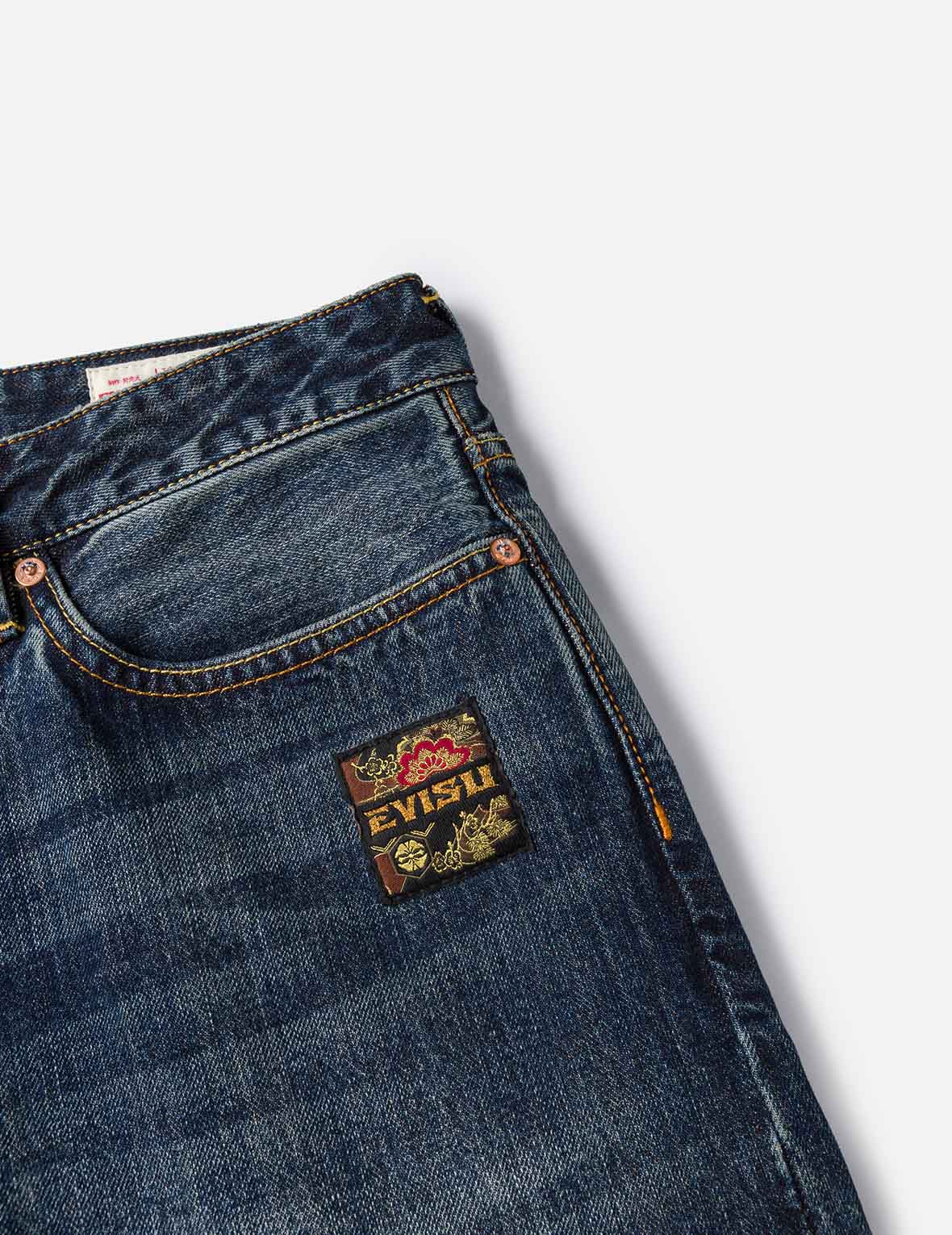 Brocade Patch Pocket Carrot Fit Jeans #2017