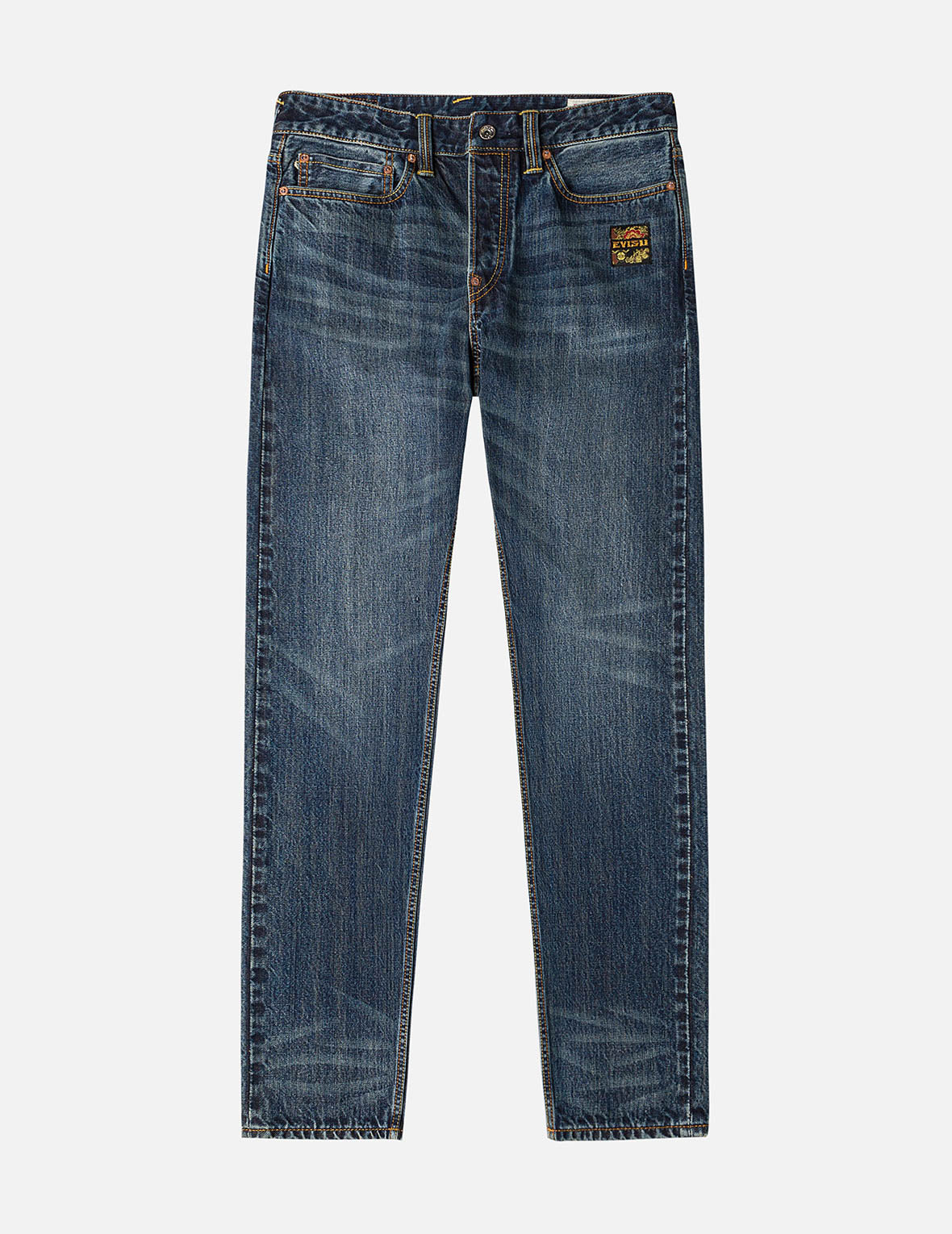 Brocade Patch Pocket Carrot Fit Jeans #2017