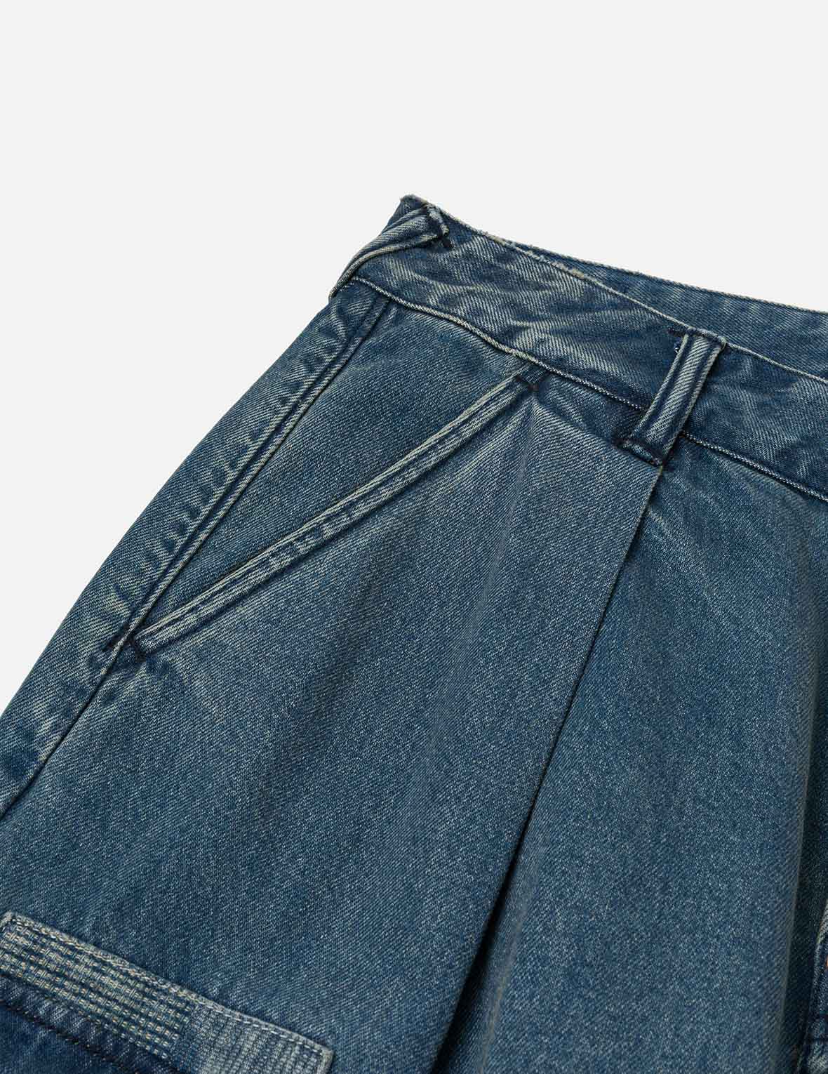 Shshiko Seagull Balloon Fit Cargo Jeans