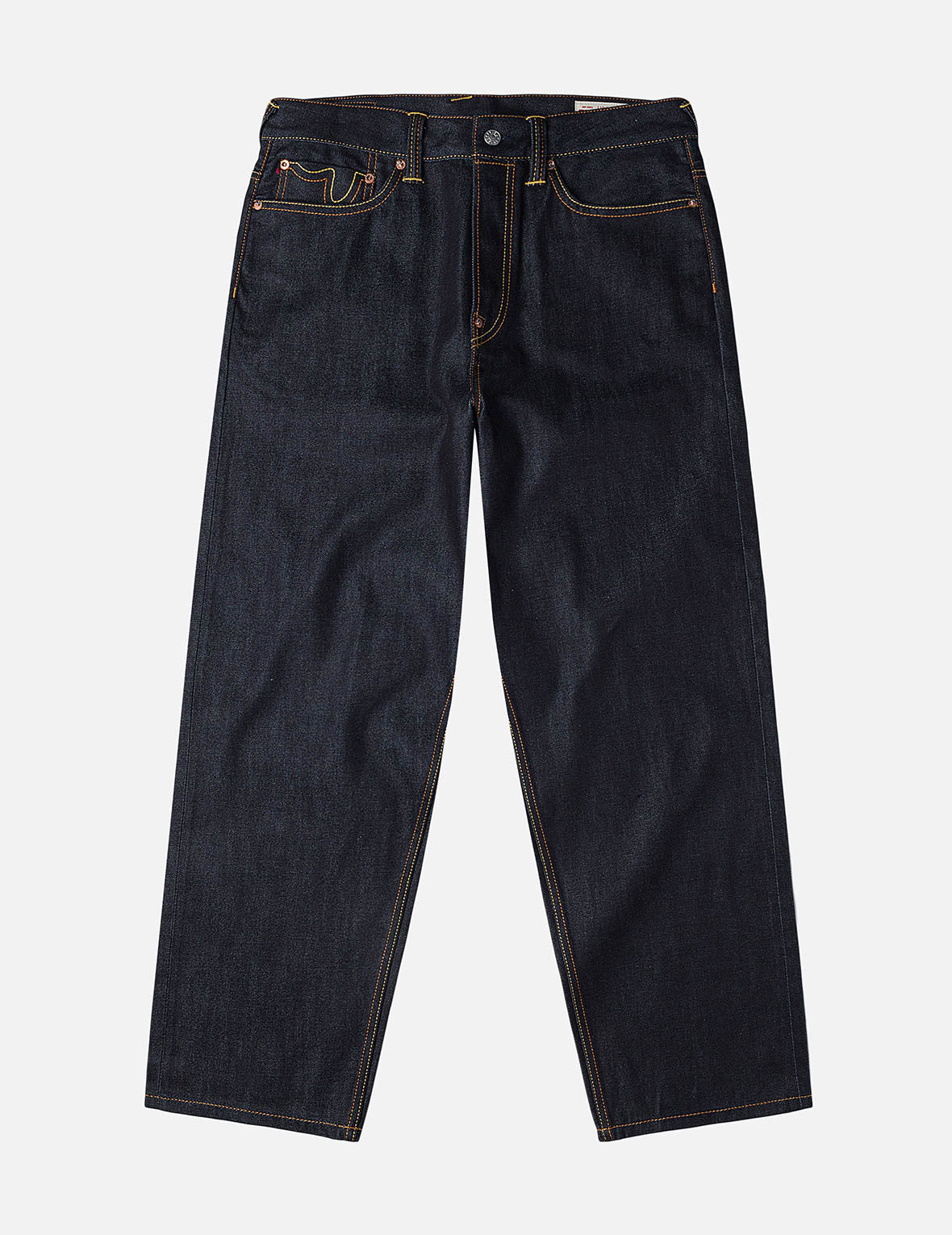 Red Daicock Print Loose Fit Jeans #2038