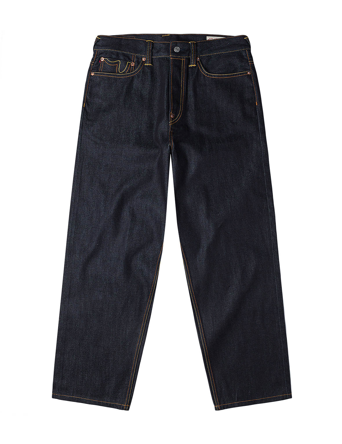 Red Daicock Print Loose Fit Jeans #2038