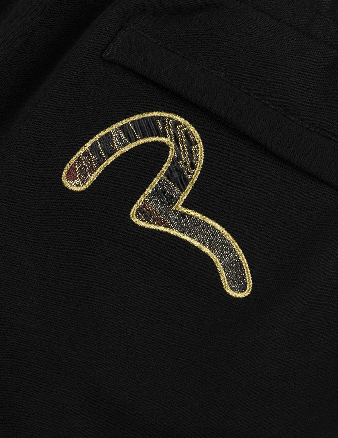 Seagull Brocade Appliqué Gold Thread Logo Regular Fit Sweatpants