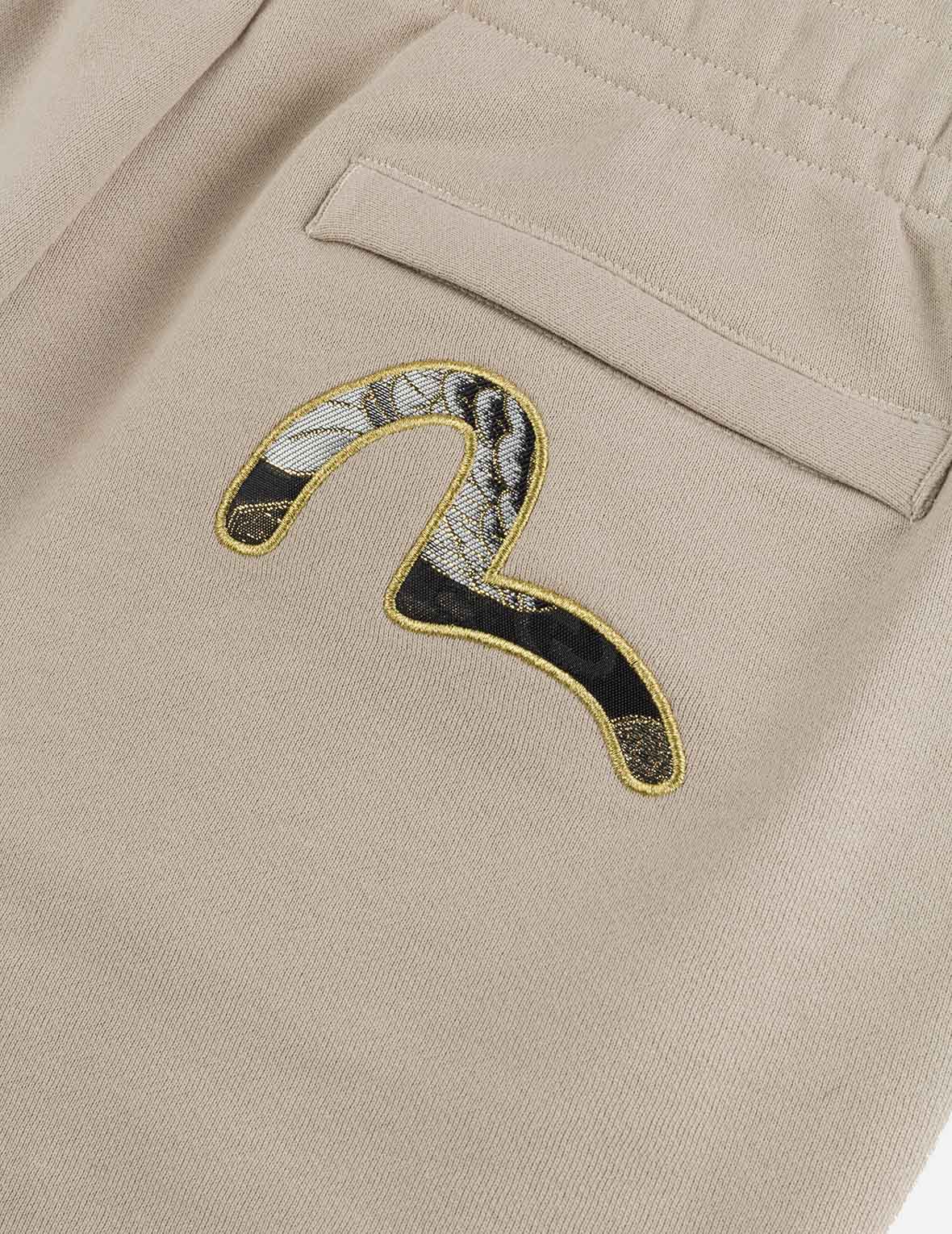 Seagull Brocade Appliqué Gold Thread Logo Regular Fit Sweatpants