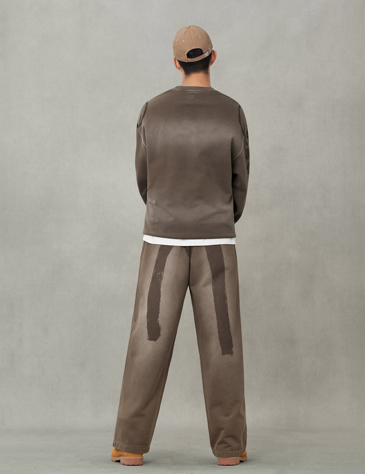 Washed Daicock Print Fashion Fit Sweatpants