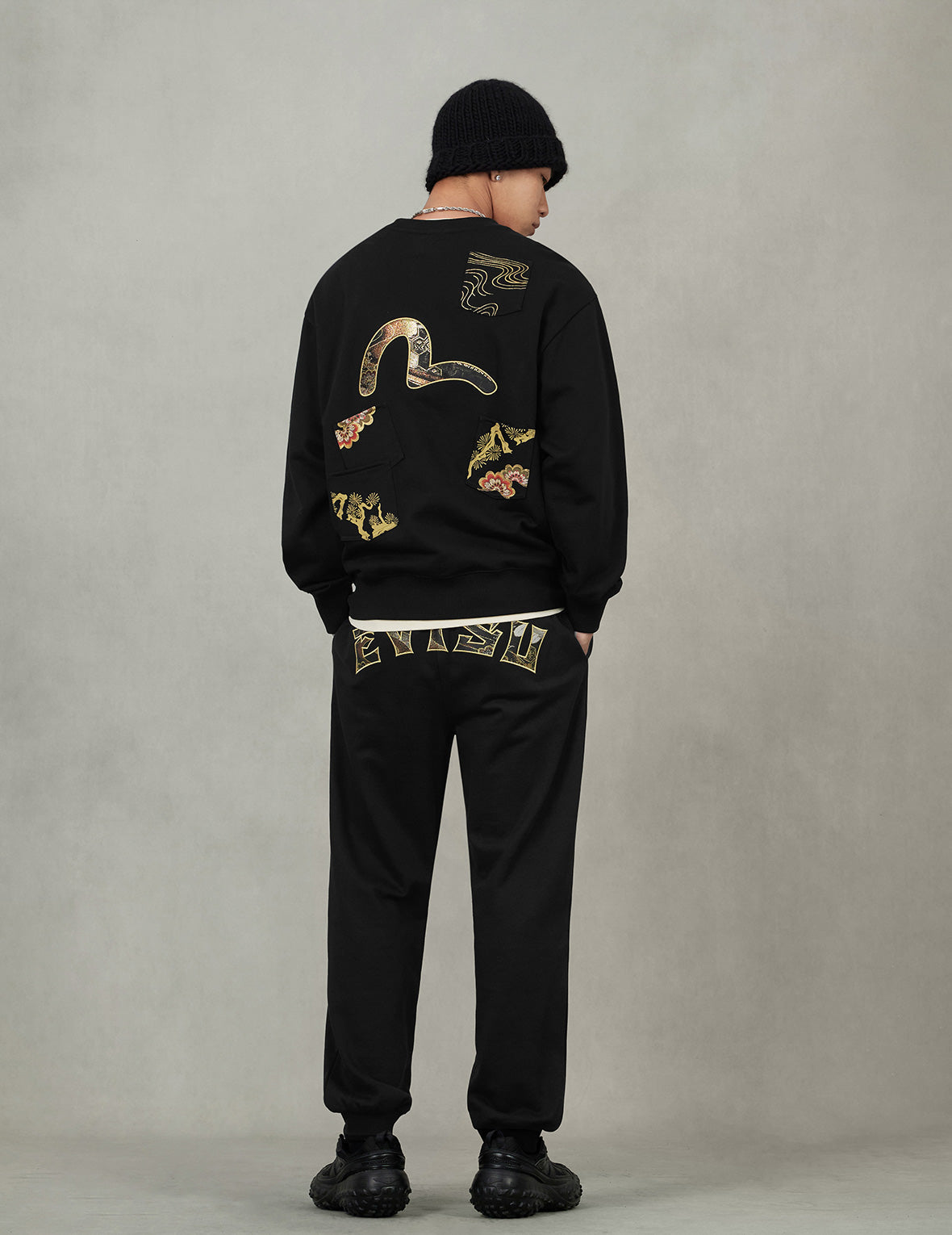 Seagull Brocade Appliqué Relax Fit Sweatshirt
